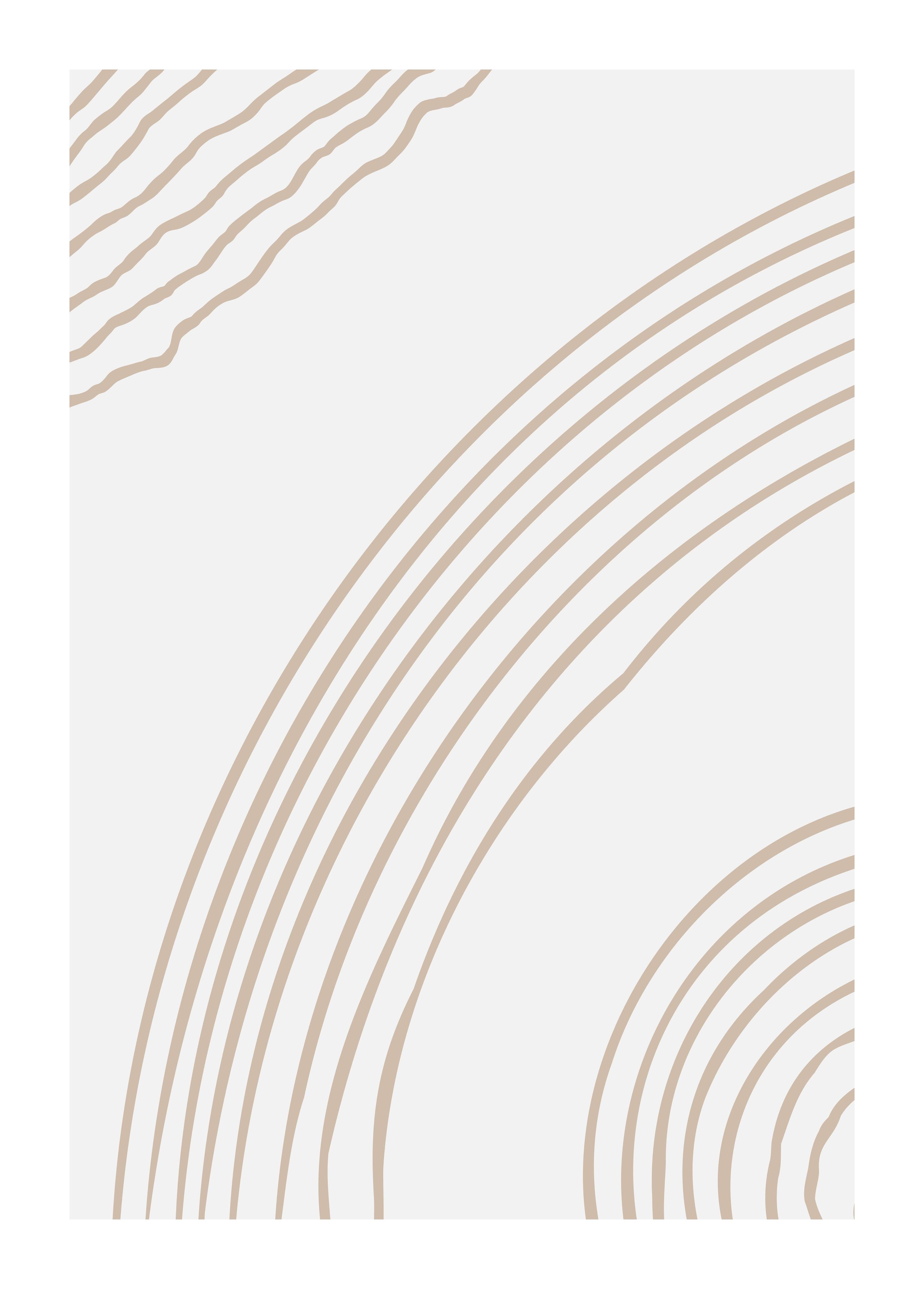 Große Wandbilder-Beige-weiße Linienmuster