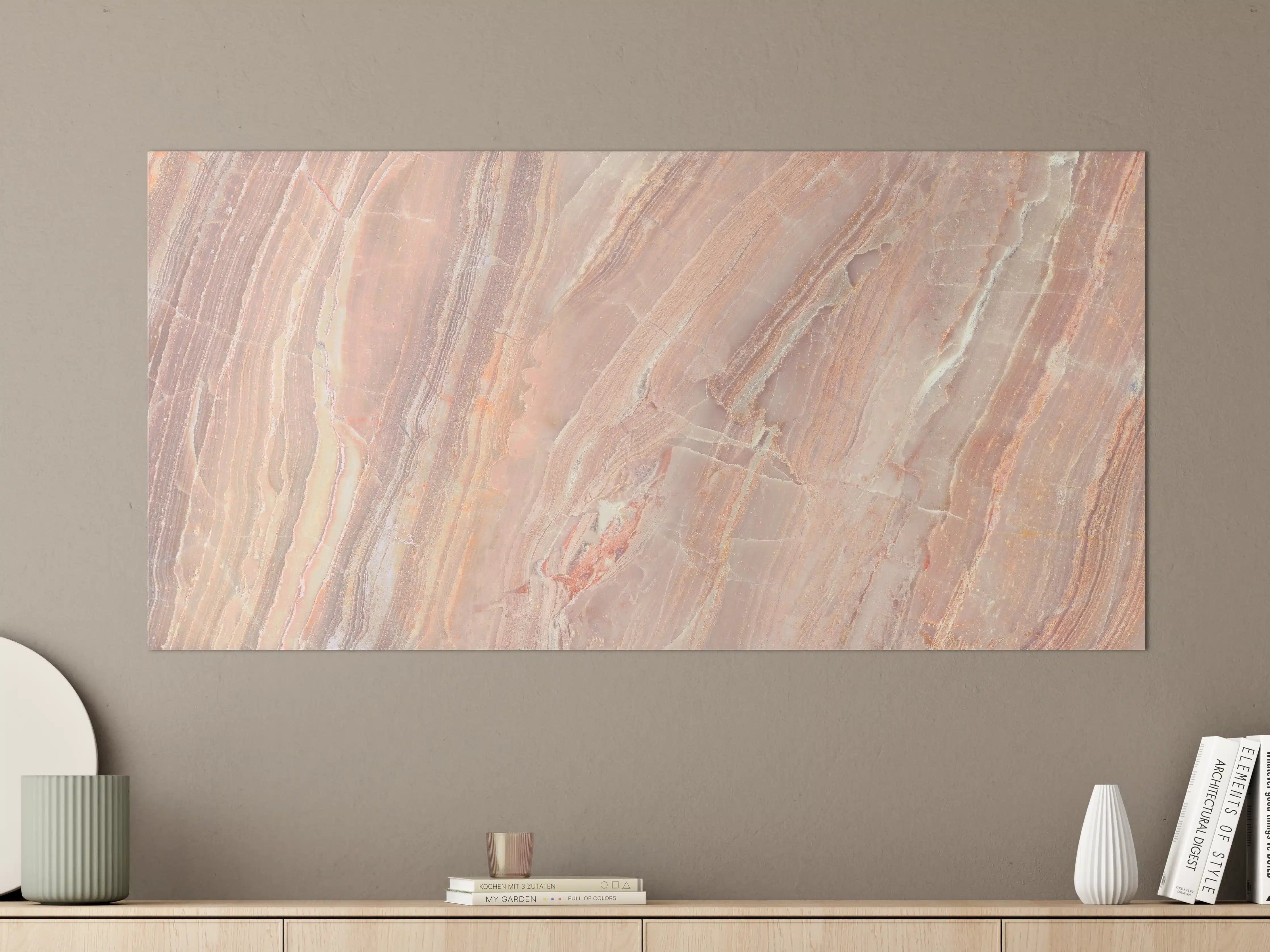 Große Wandbilder - Beiges Marmor Design - Nahaufnahme