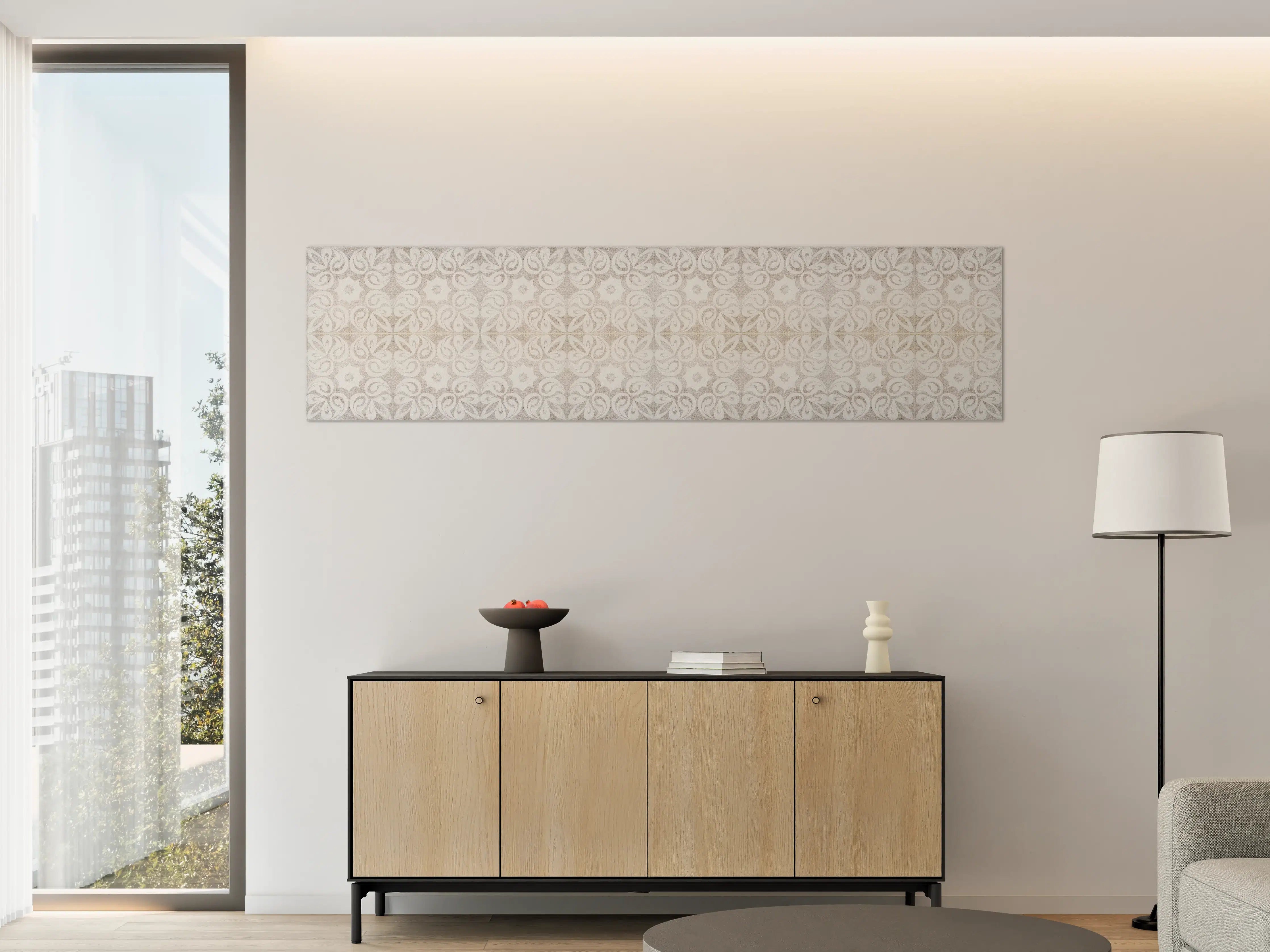 Große Wandbilder - Beiges quadratisches Mosaikmotiv