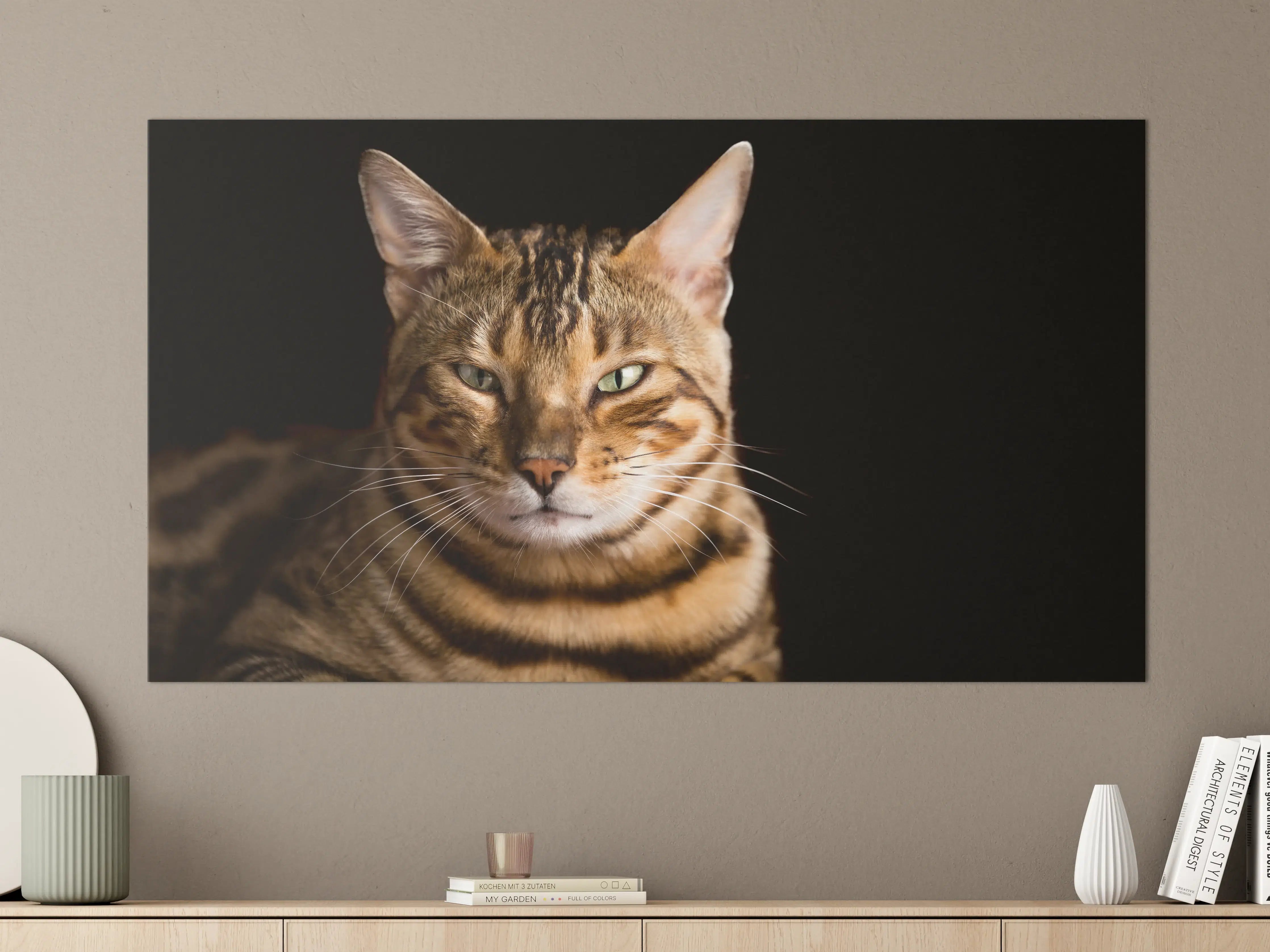 Große Wandbilder - Bengalkatze Portrait