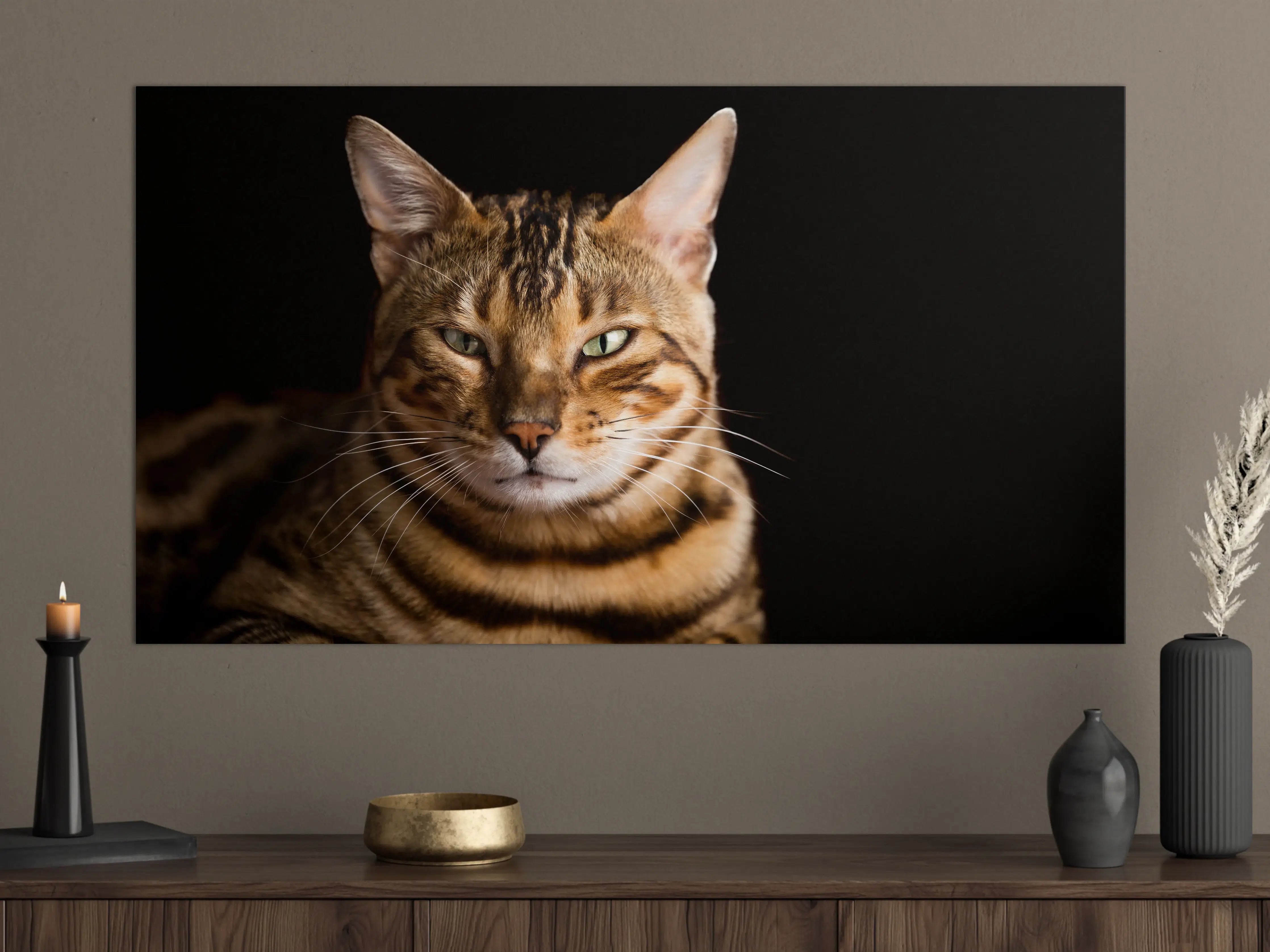Große Wandbilder - Bengalkatze Portrait
