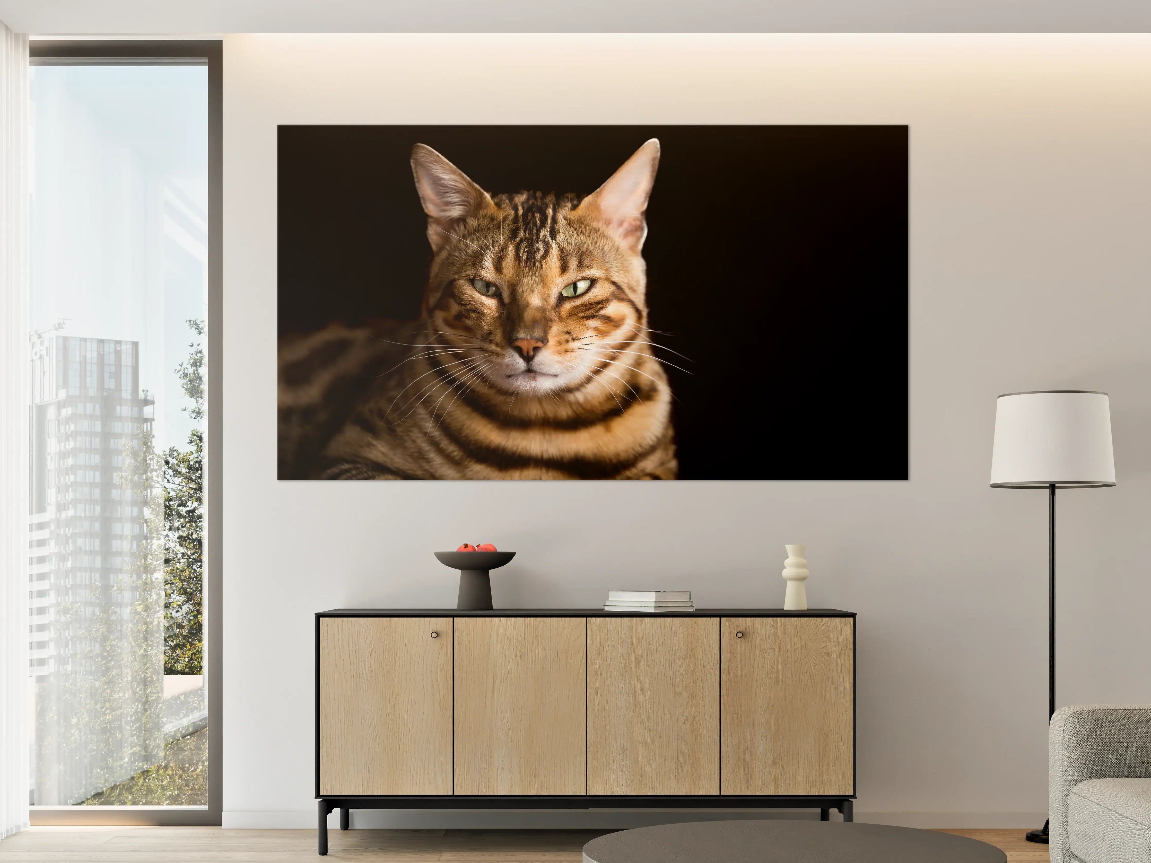 Große Wandbilder - Bengalkatze Portrait