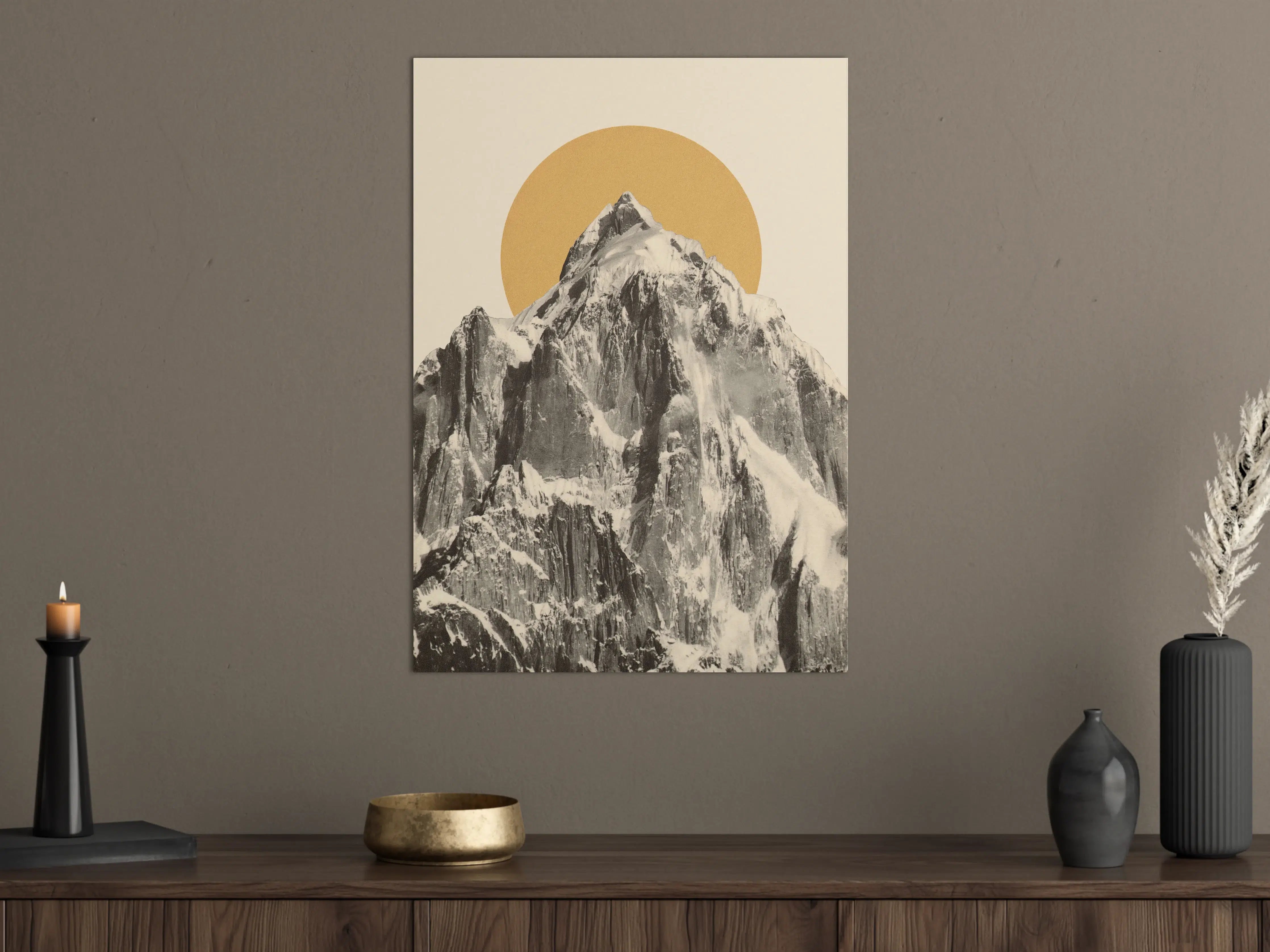 Große Wandbilder - Berggipfel im Sonnenlicht Poster
