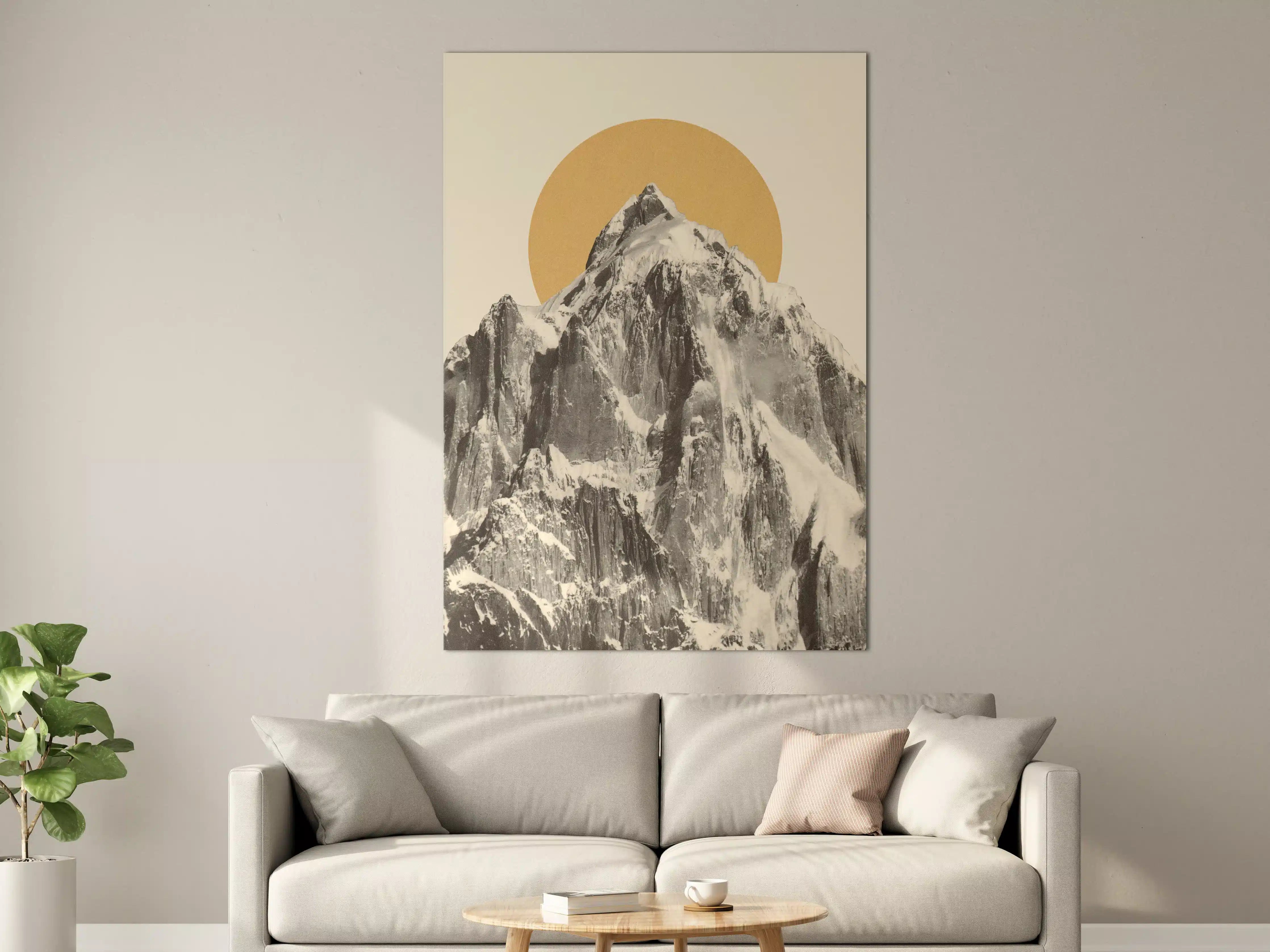 Große Wandbilder - Berggipfel im Sonnenlicht Poster