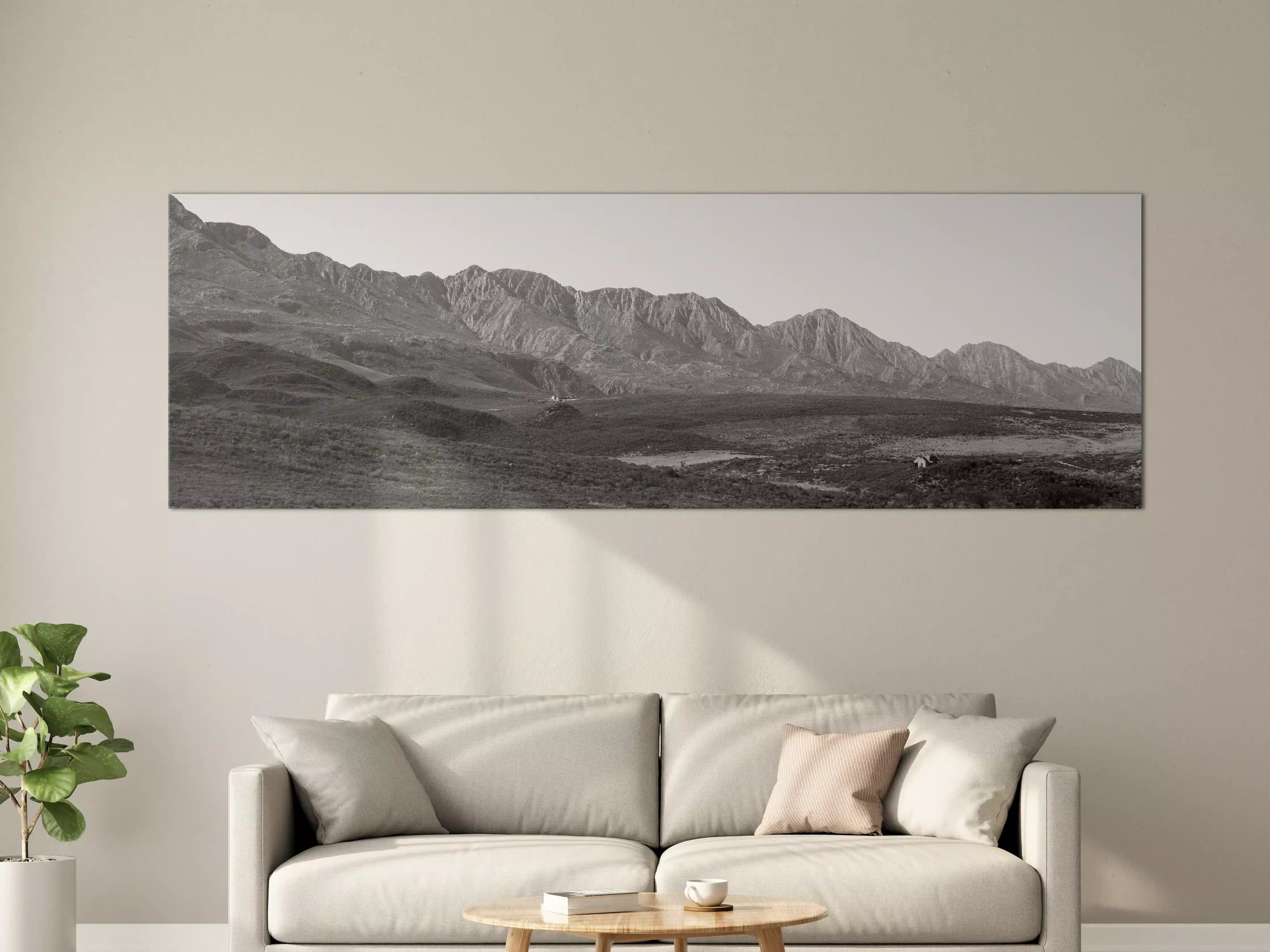 Große Wandbilder - Berglandschaft im Schwarz-Weiß-Look