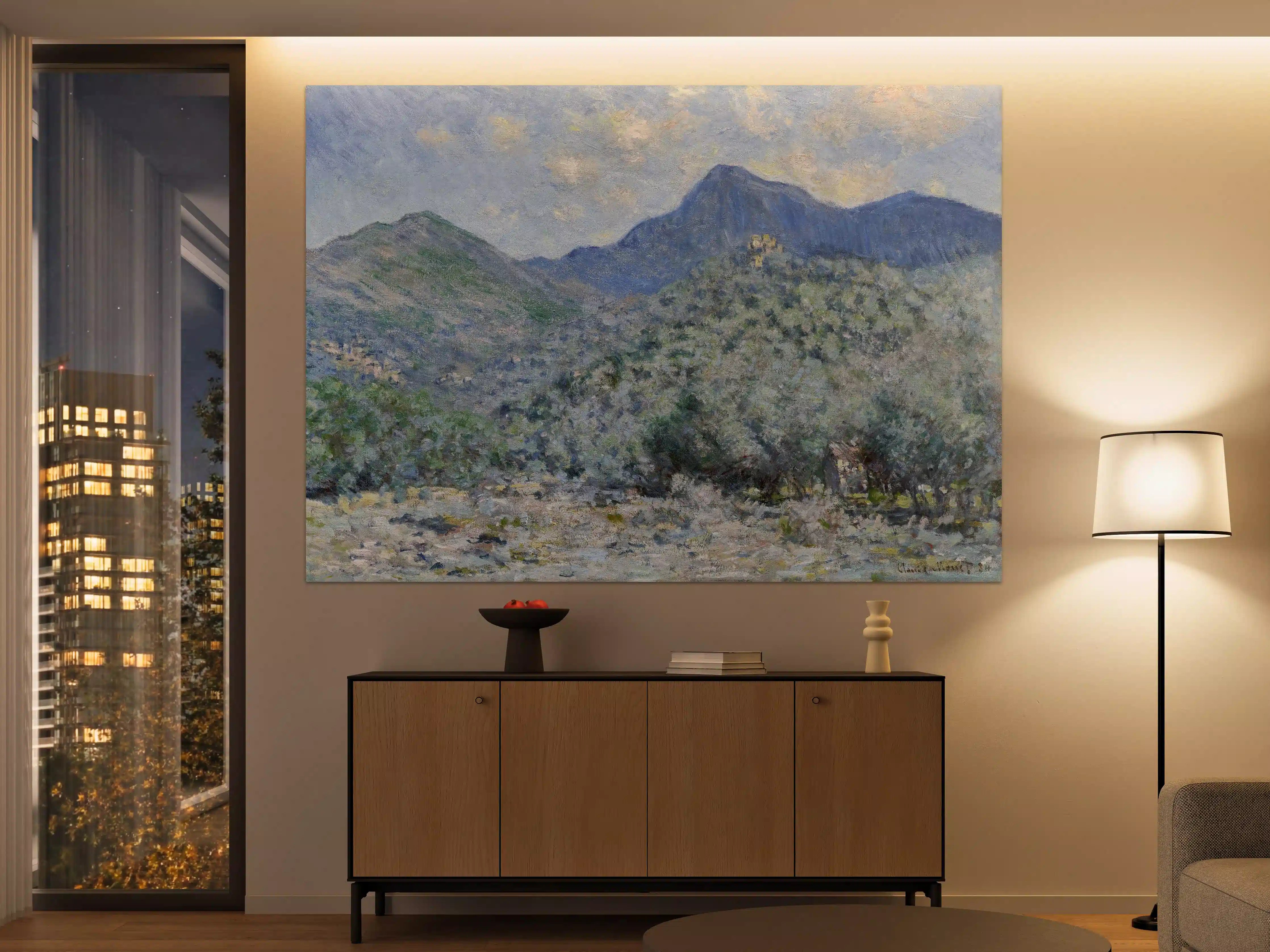 Große Wandbilder - Berglandschaft im impressionistischen Stil