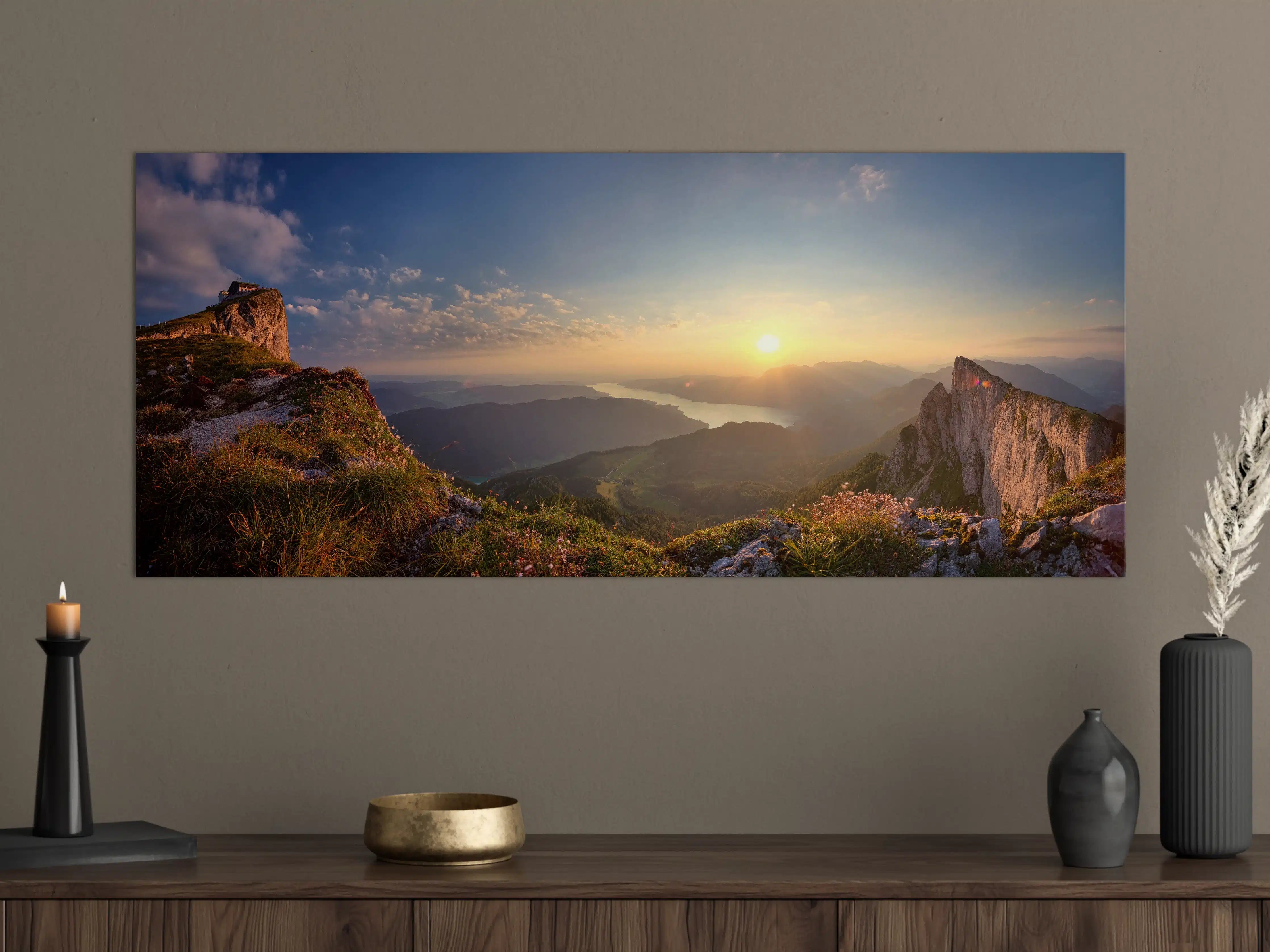 Große Wandbilder - Berglandschafts Panorama