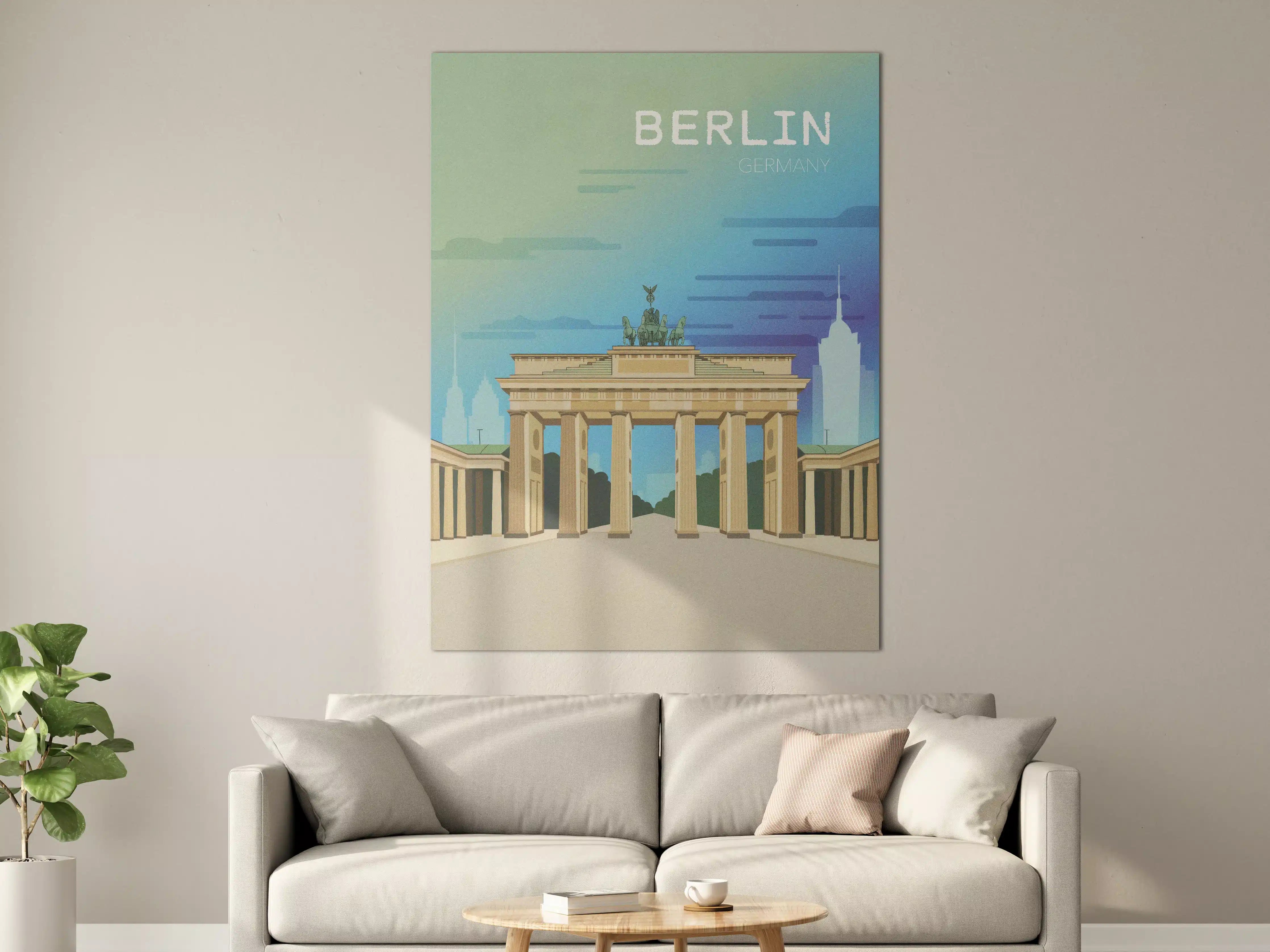 Große Wandbilder - Berliner Wahrzeichen im modernen Stil