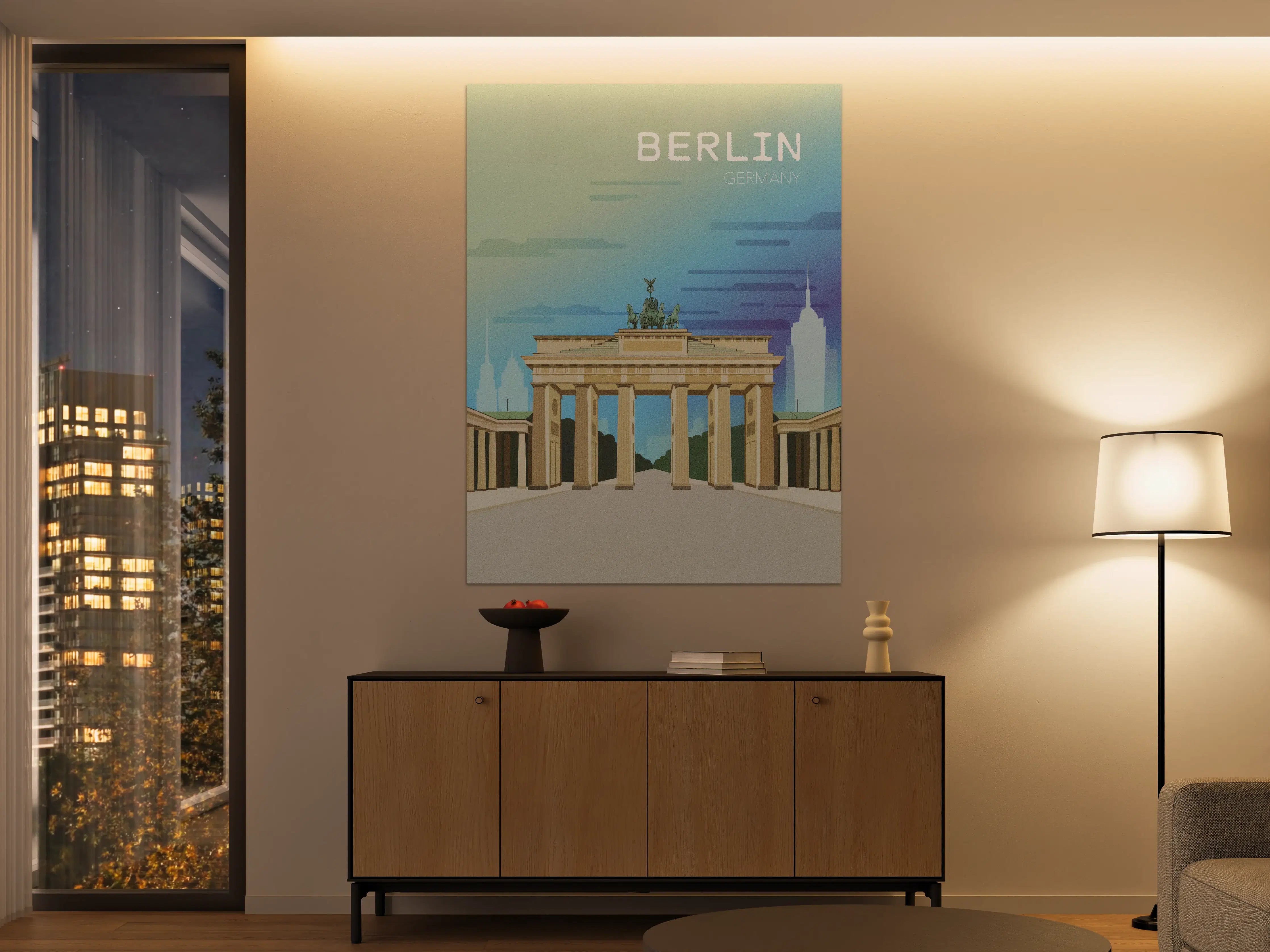 Große Wandbilder - Berliner Wahrzeichen im modernen Stil