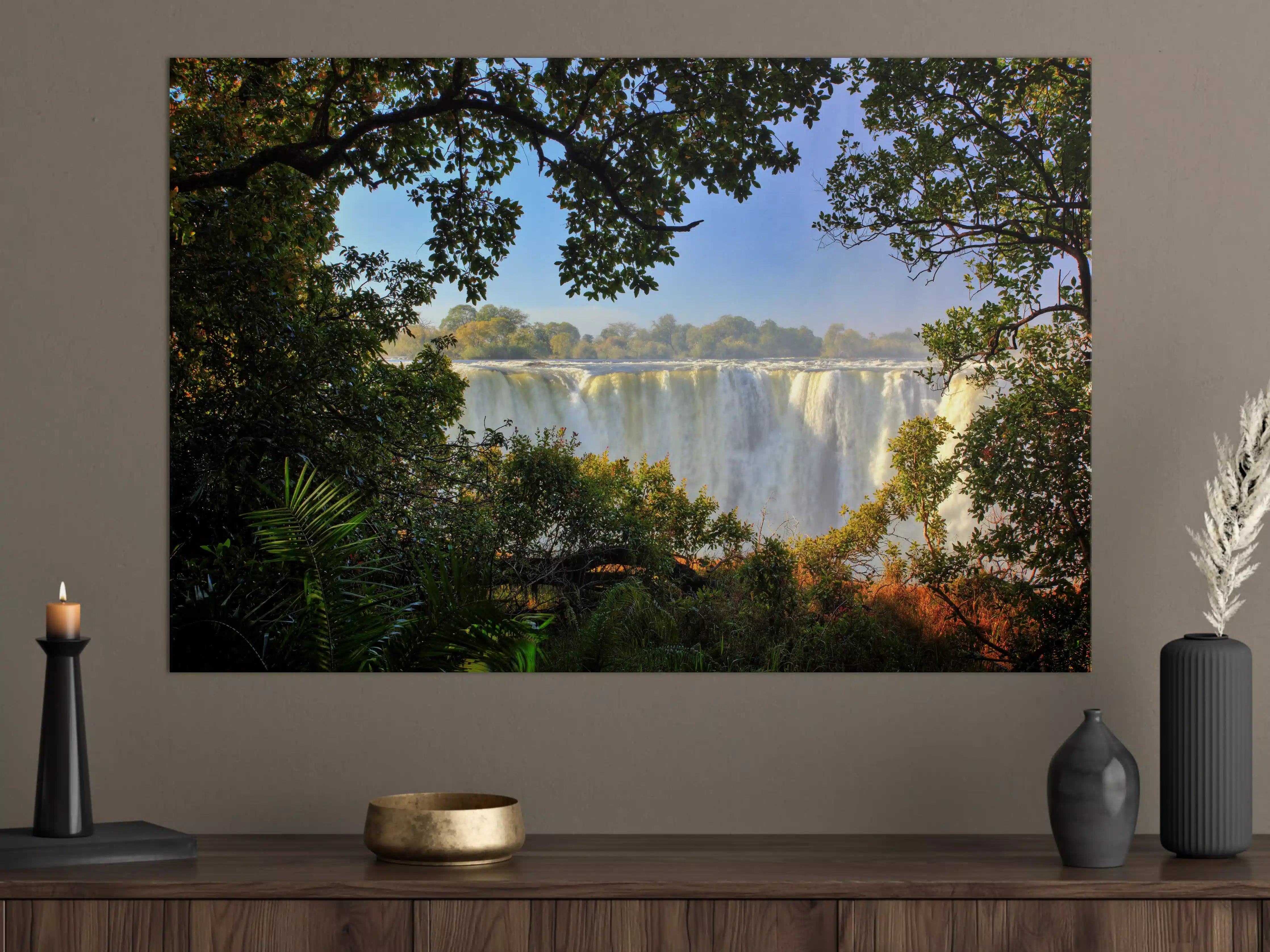 Große Wandbilder - Besondere Perspektive auf Victoria Falls