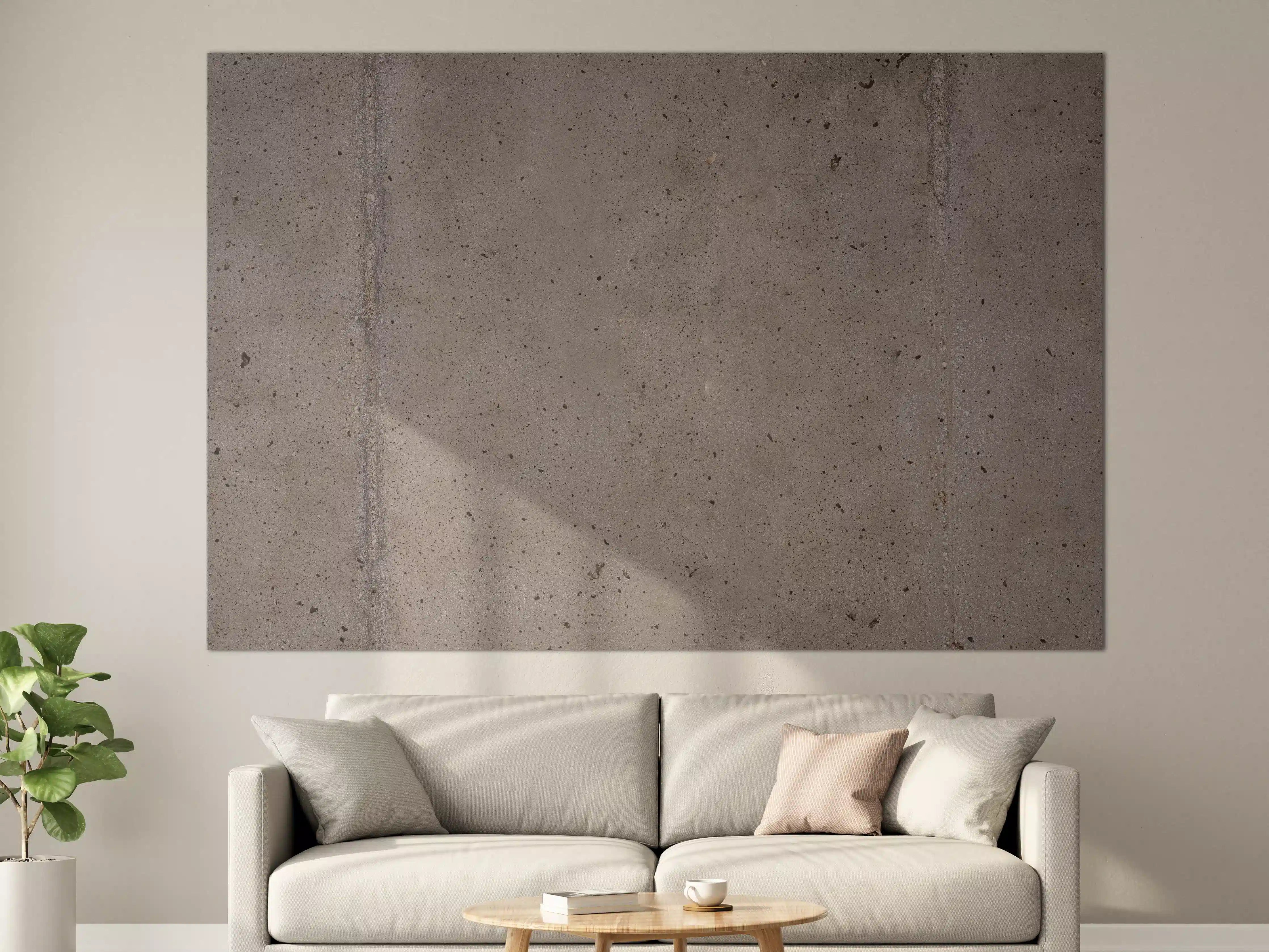Große Wandbilder - Betonwand mit Naturtextur