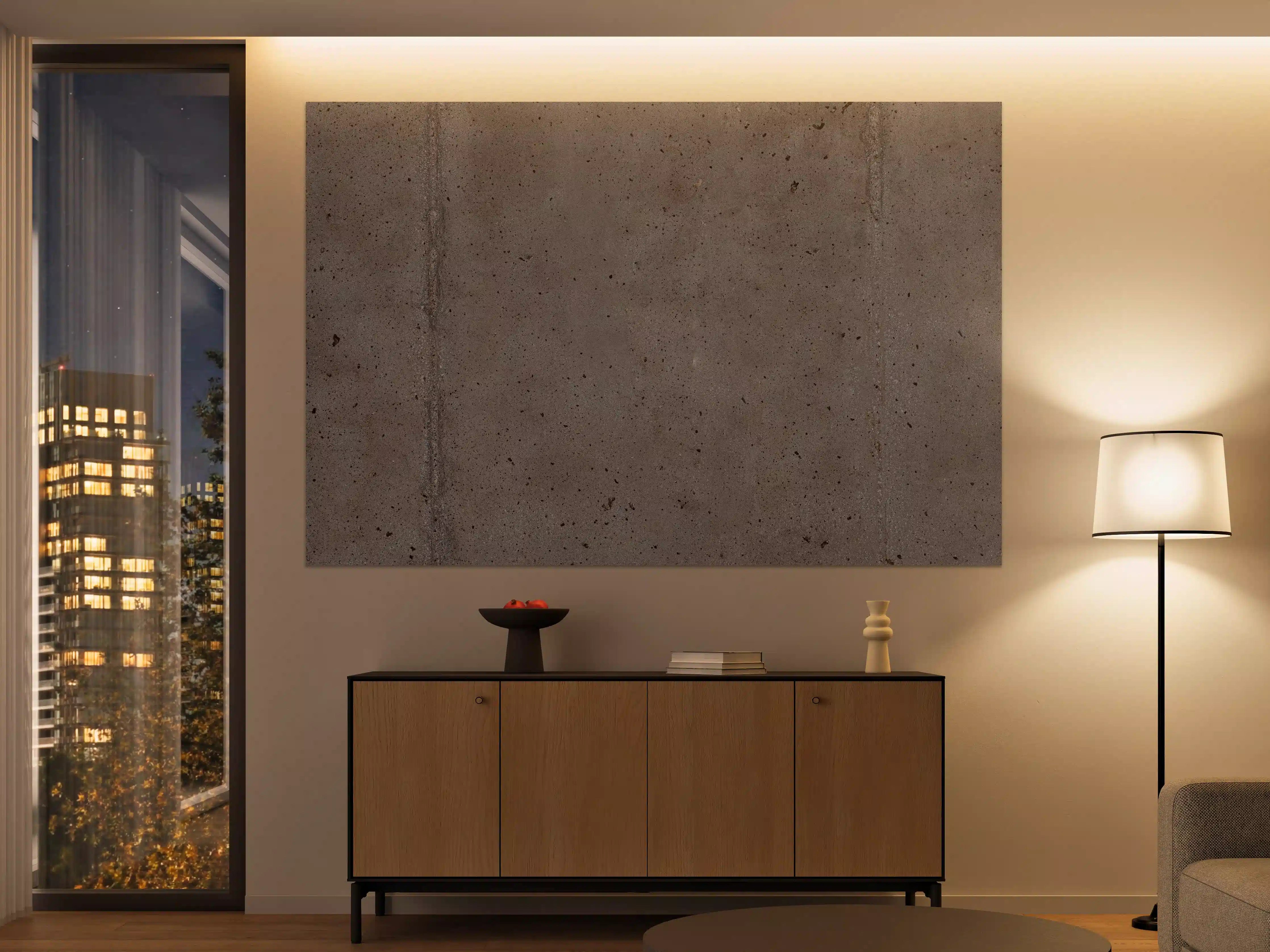 Große Wandbilder - Betonwand mit Naturtextur