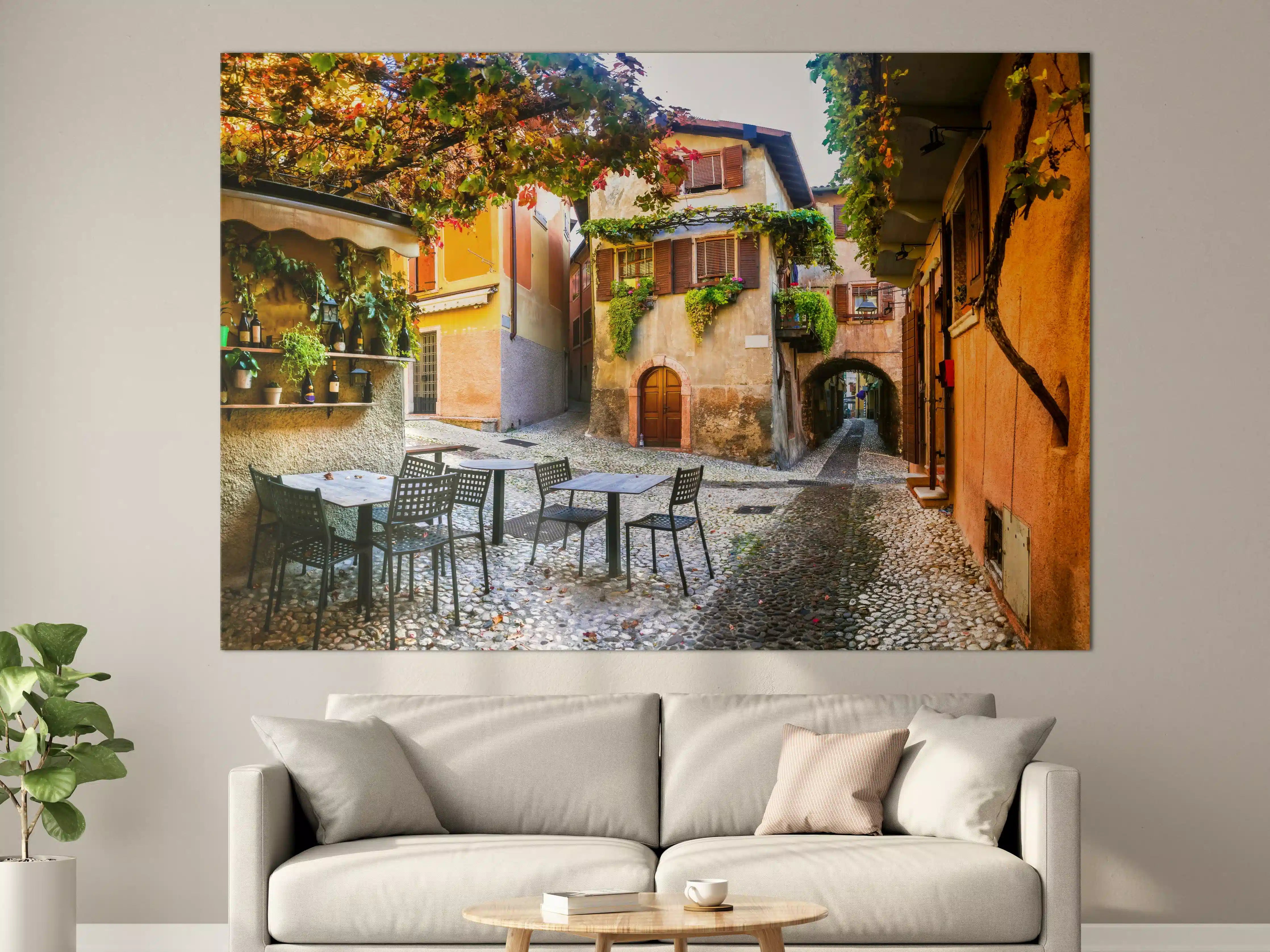 Große Wandbilder - Bezaubernde alte Gasse in Malcesine