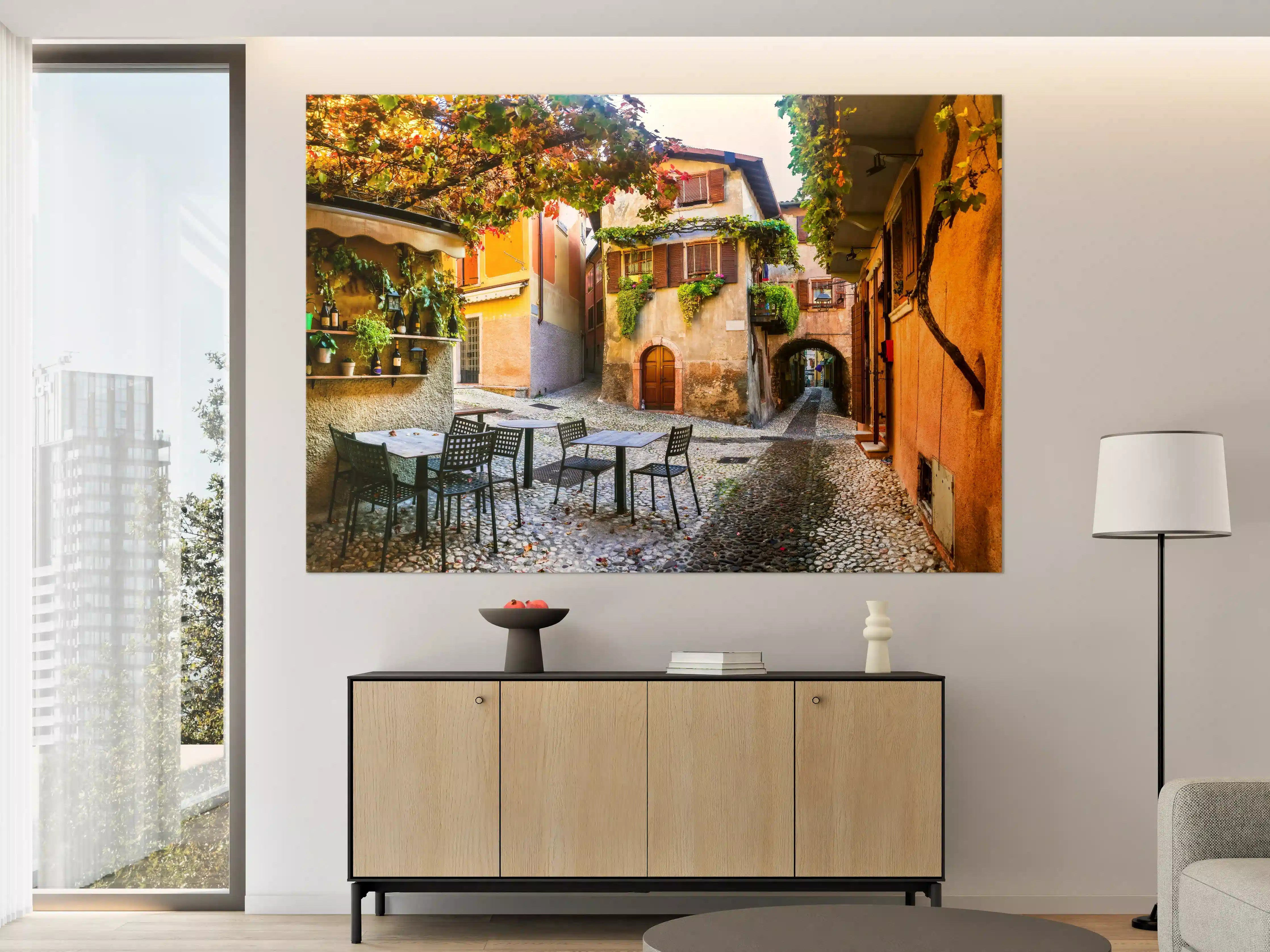 Große Wandbilder - Bezaubernde alte Gasse in Malcesine
