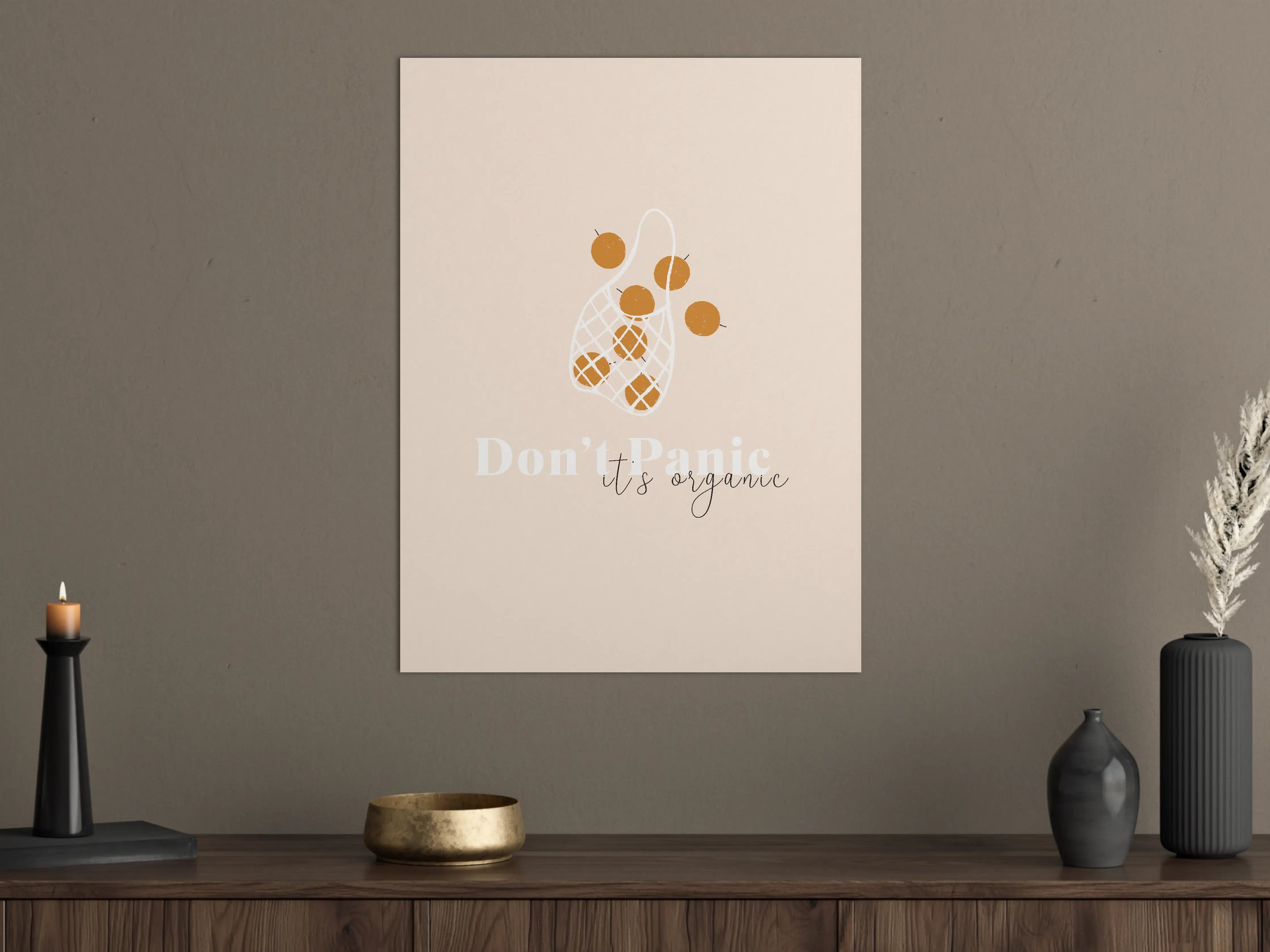 Große Wandbilder - Bio-Früchte Beige-Weiß Design