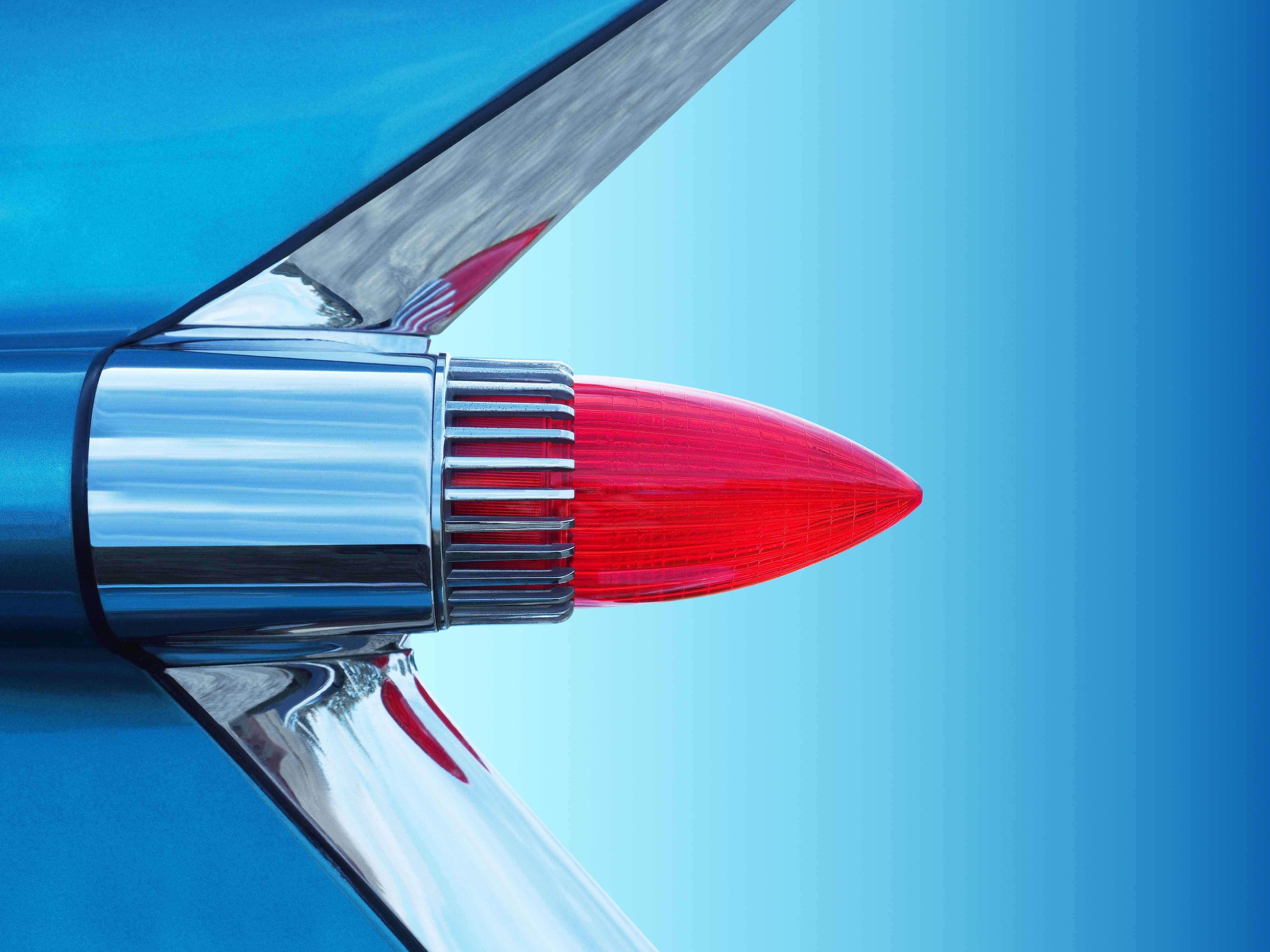 Große Wandbilder-Blaue Auto-Design-Elemente mit rotem Akzent