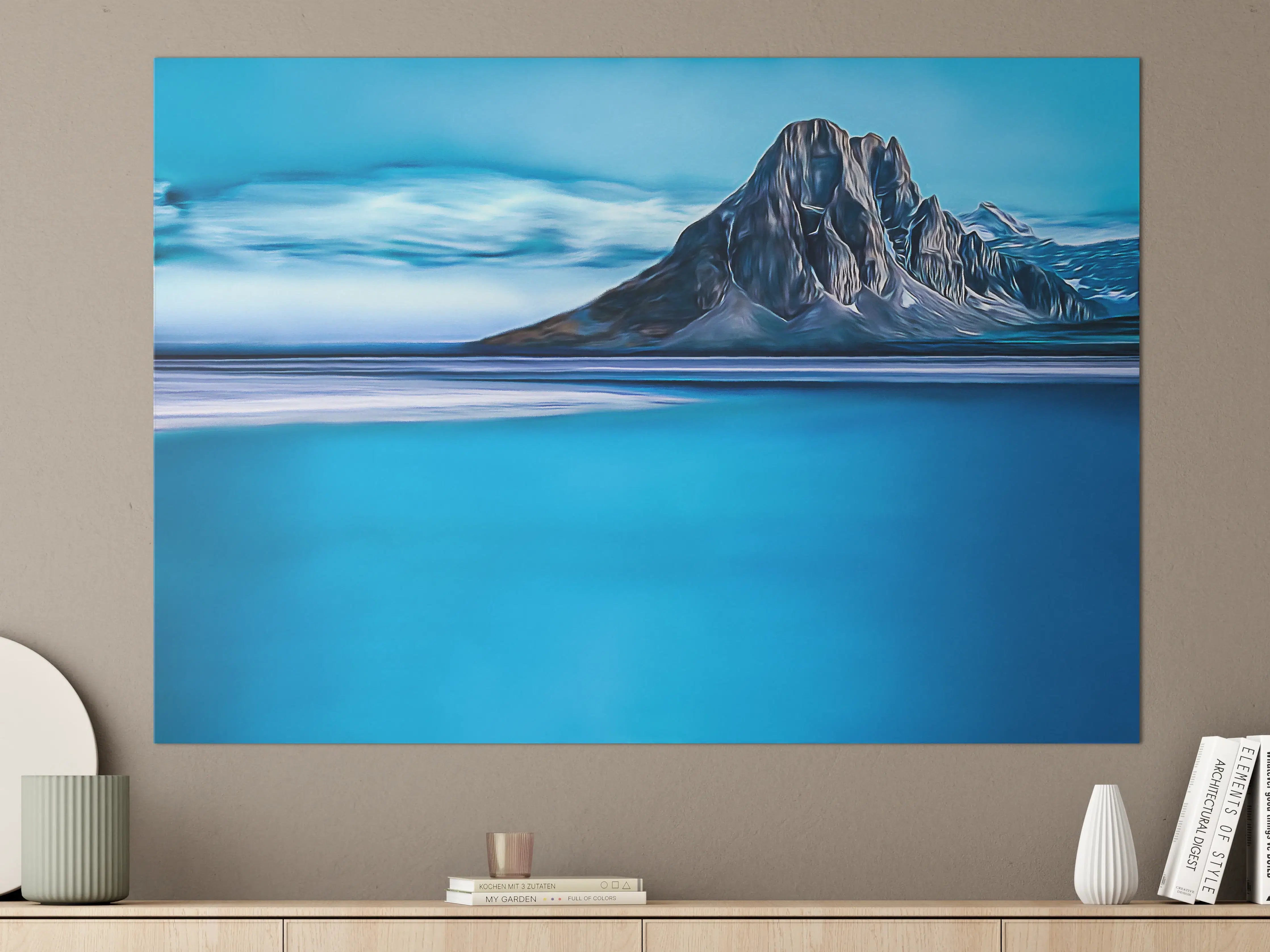 Große Wandbilder - Blaue Gletscherlandschaft