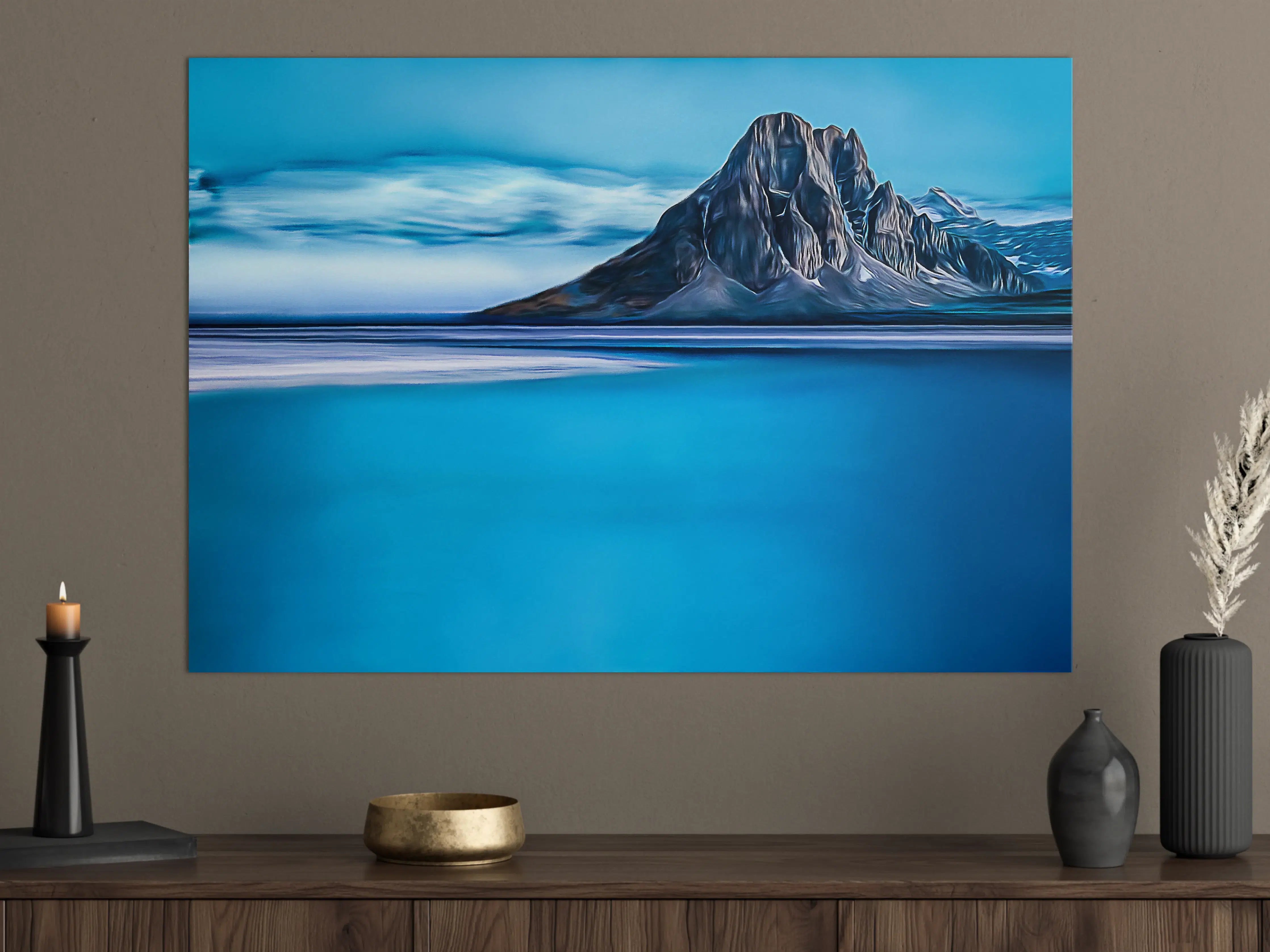 Große Wandbilder - Blaue Gletscherlandschaft