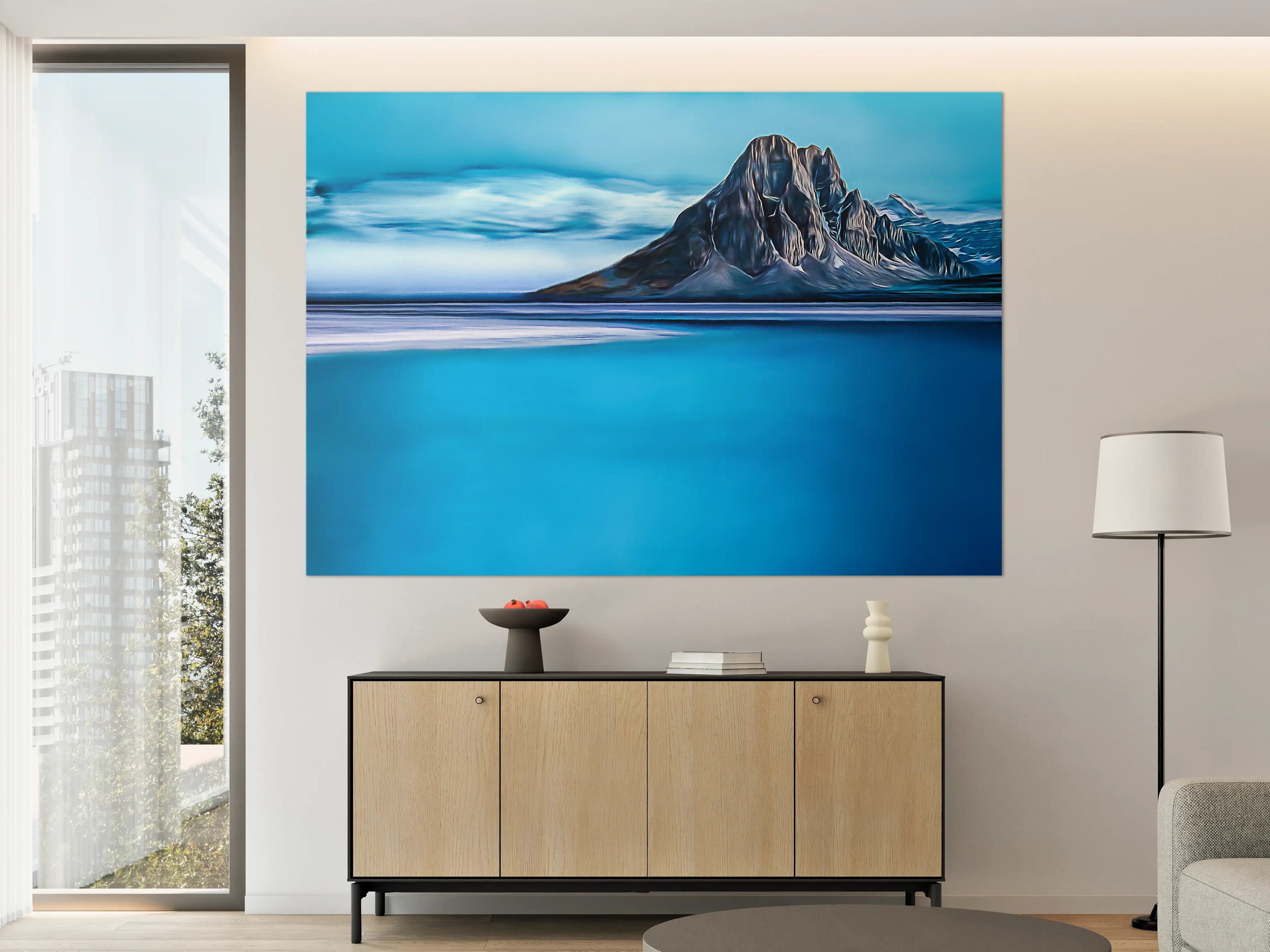 Große Wandbilder - Blaue Gletscherlandschaft