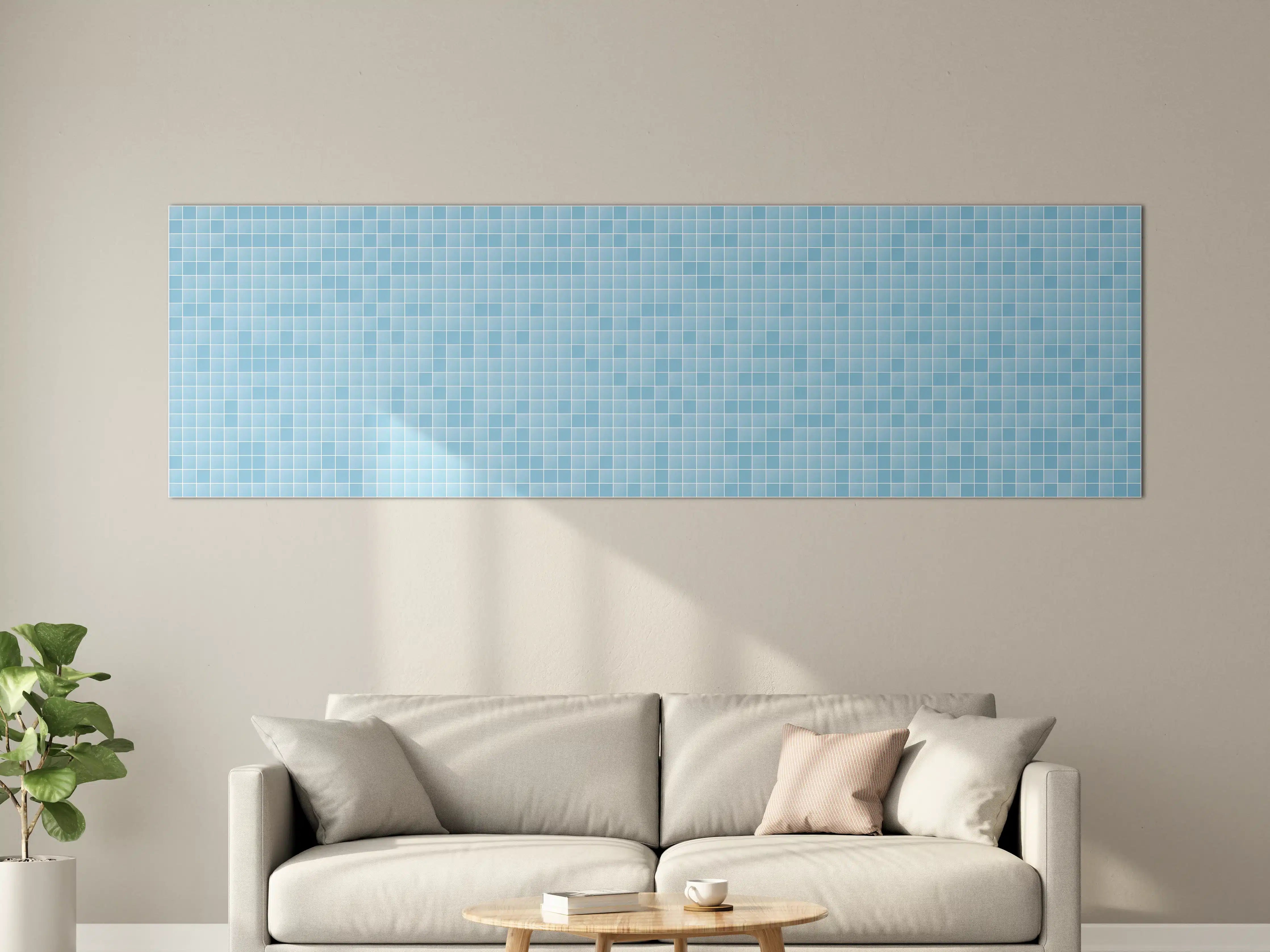 Große Wandbilder - Blaue Musterstruktur