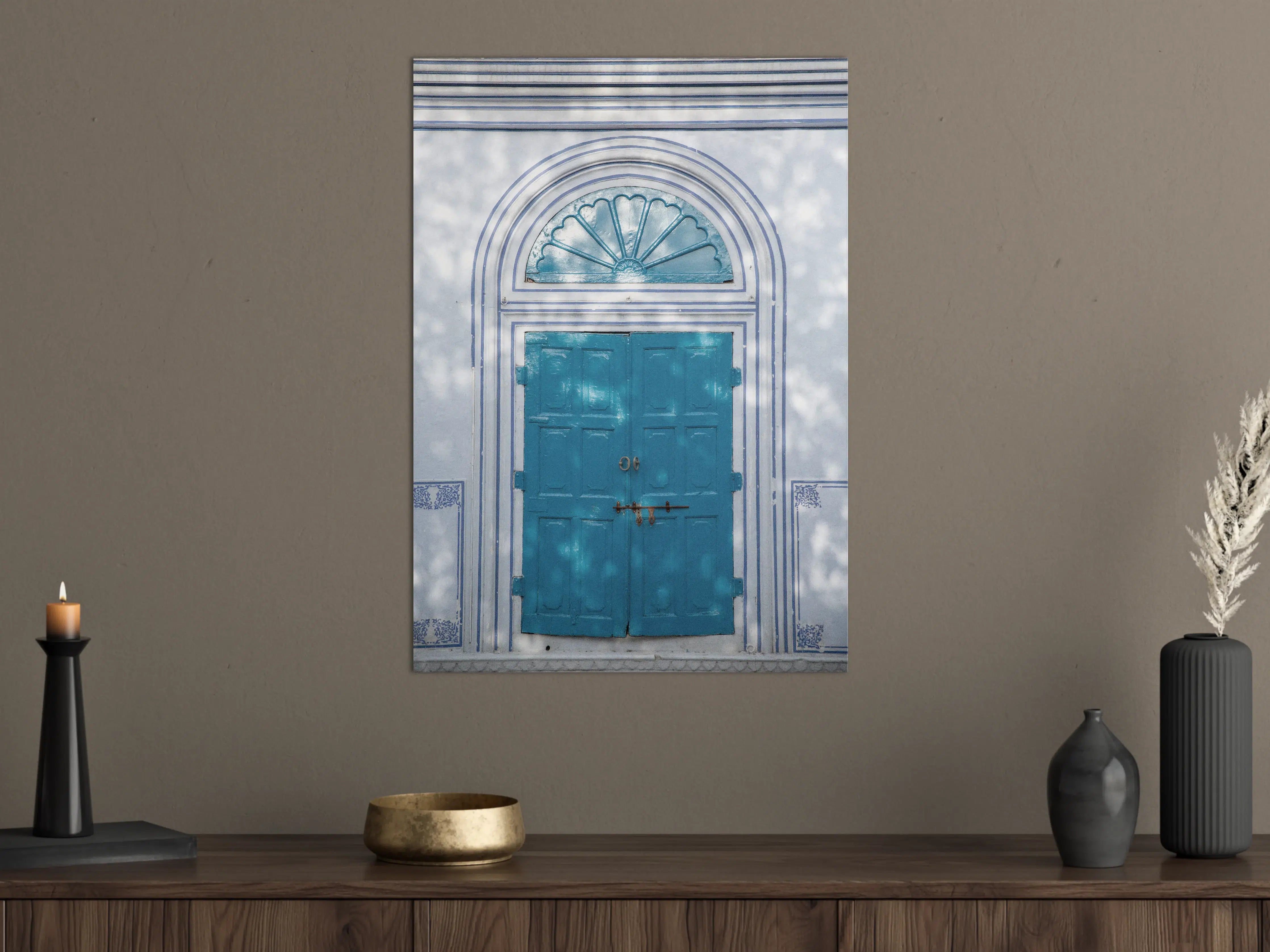 Große Wandbilder - Blaue Tür - Architektur