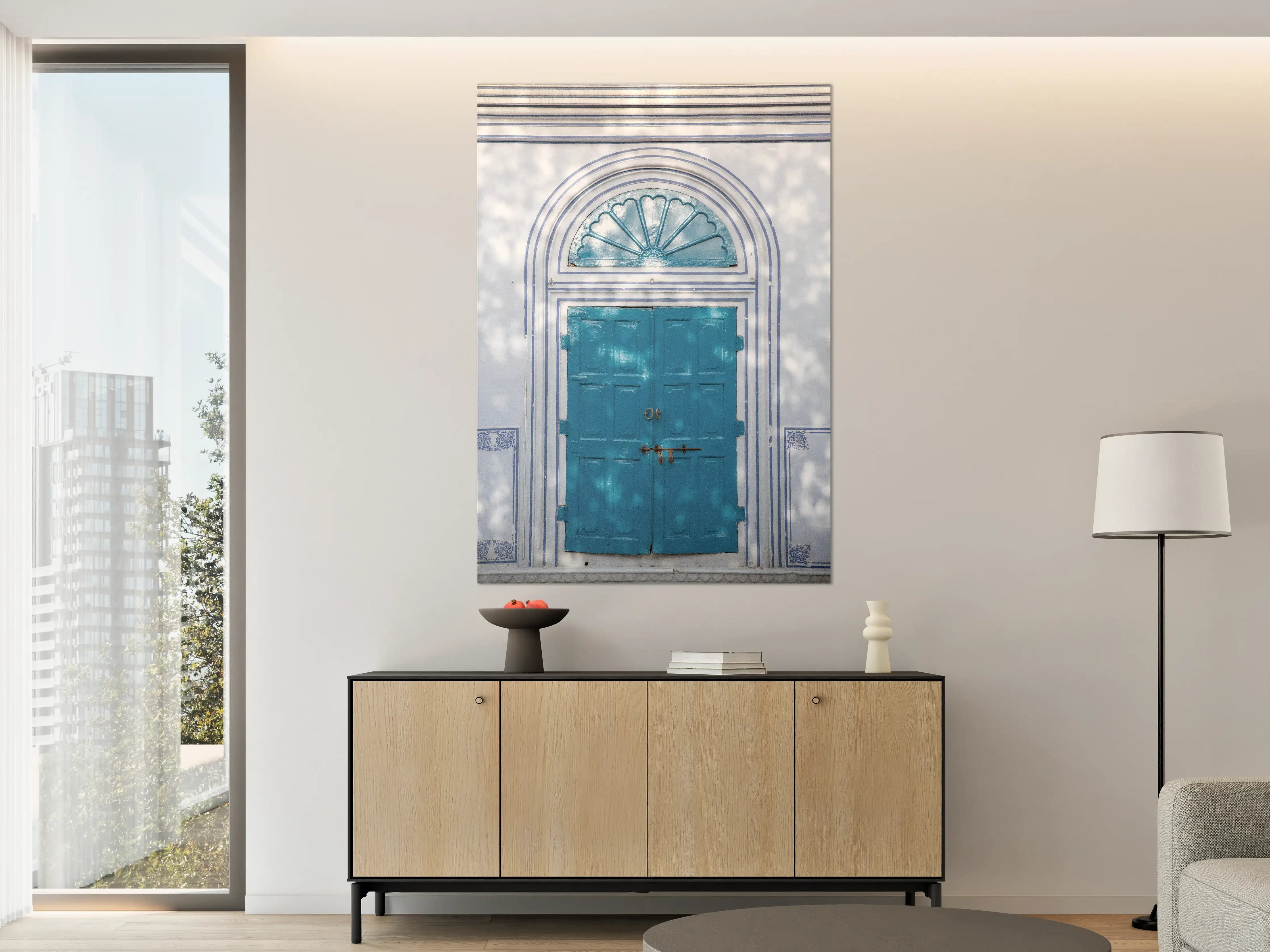 Große Wandbilder - Blaue Tür - Architektur