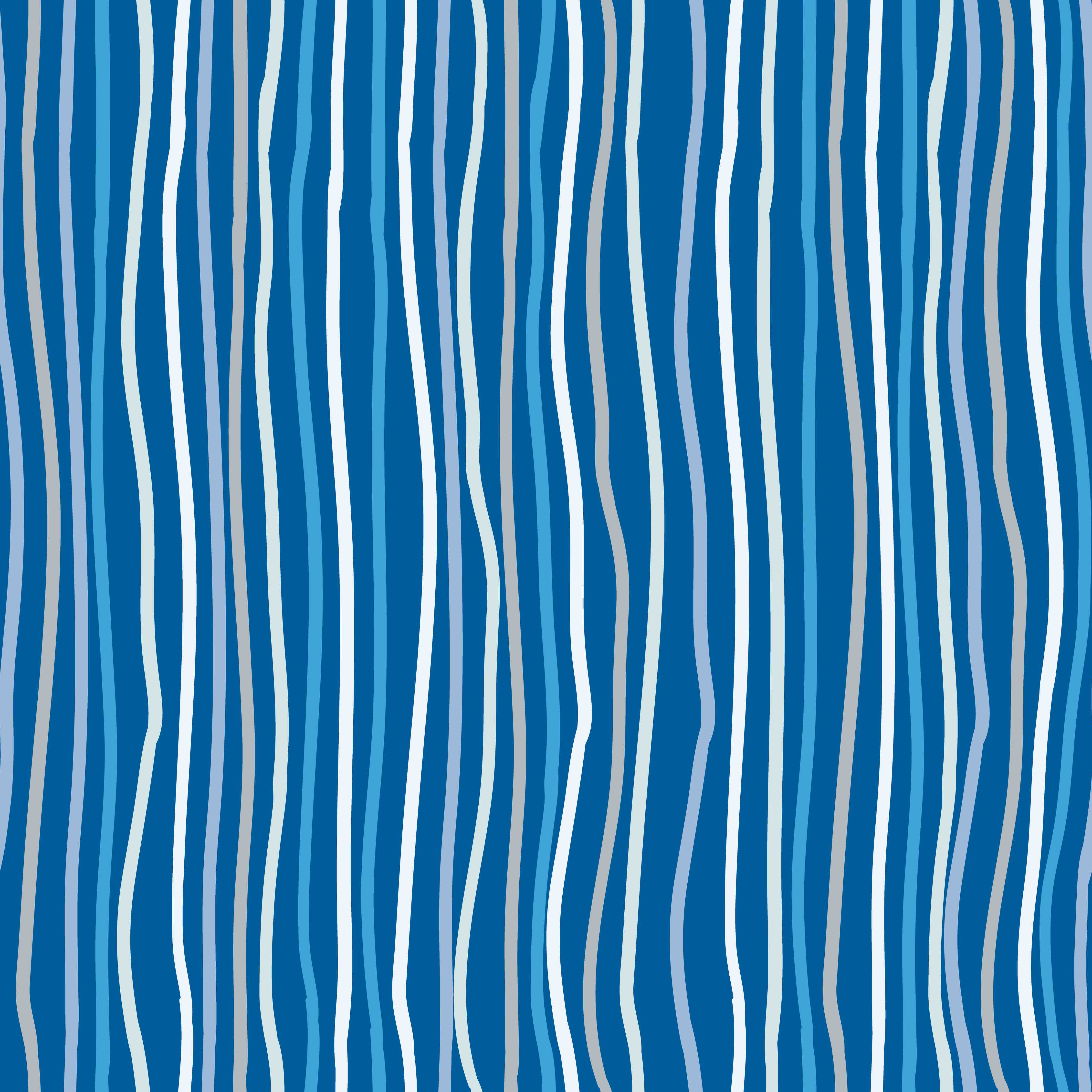 Große Wandbilder-Blaue Wellenmusterwandgestaltung