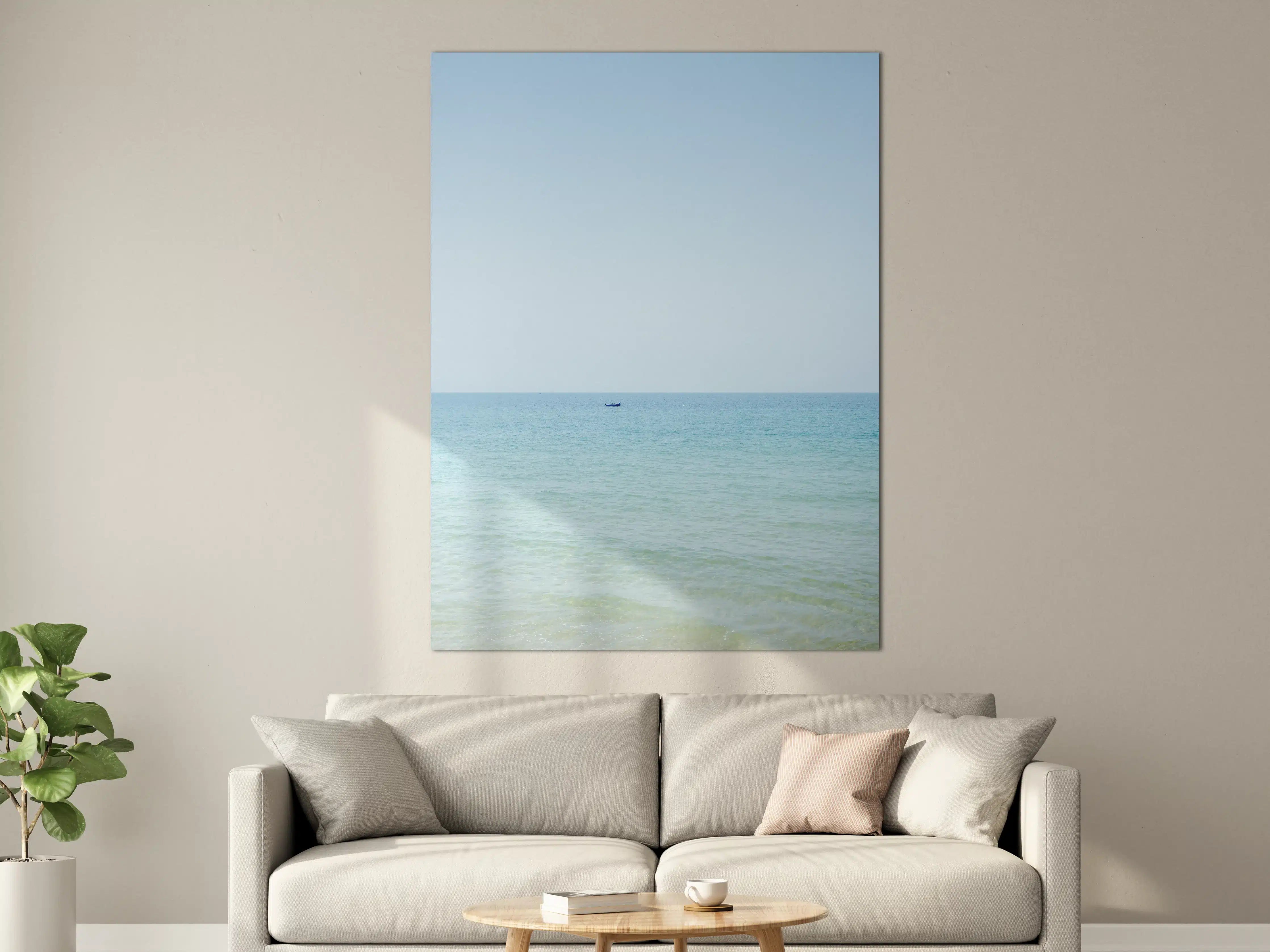 Große Wandbilder - Blauer Himmel über ruhigem Meer