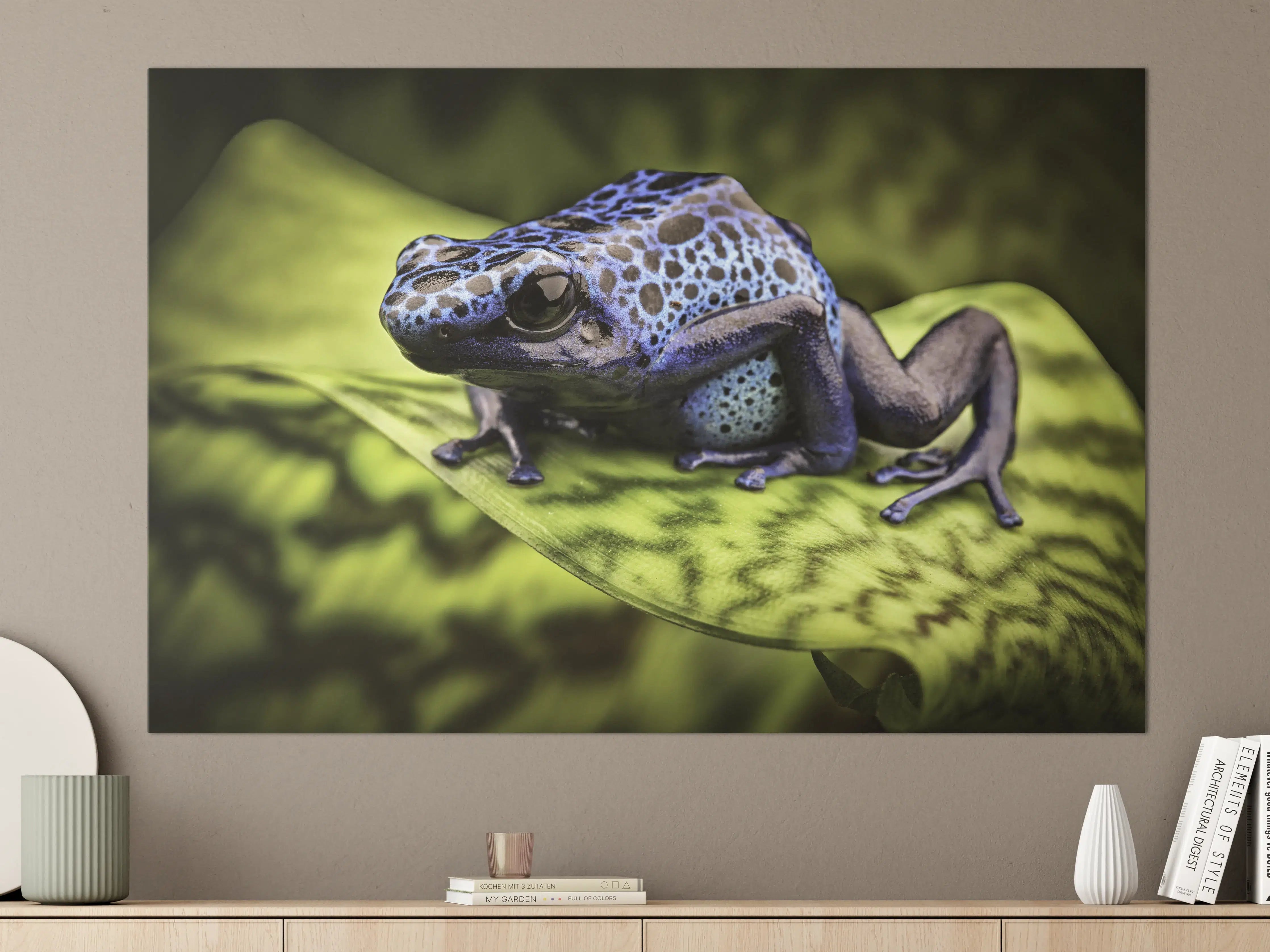 Große Wandbilder - Blauer Pfeilgiftfrosch im Amazonas