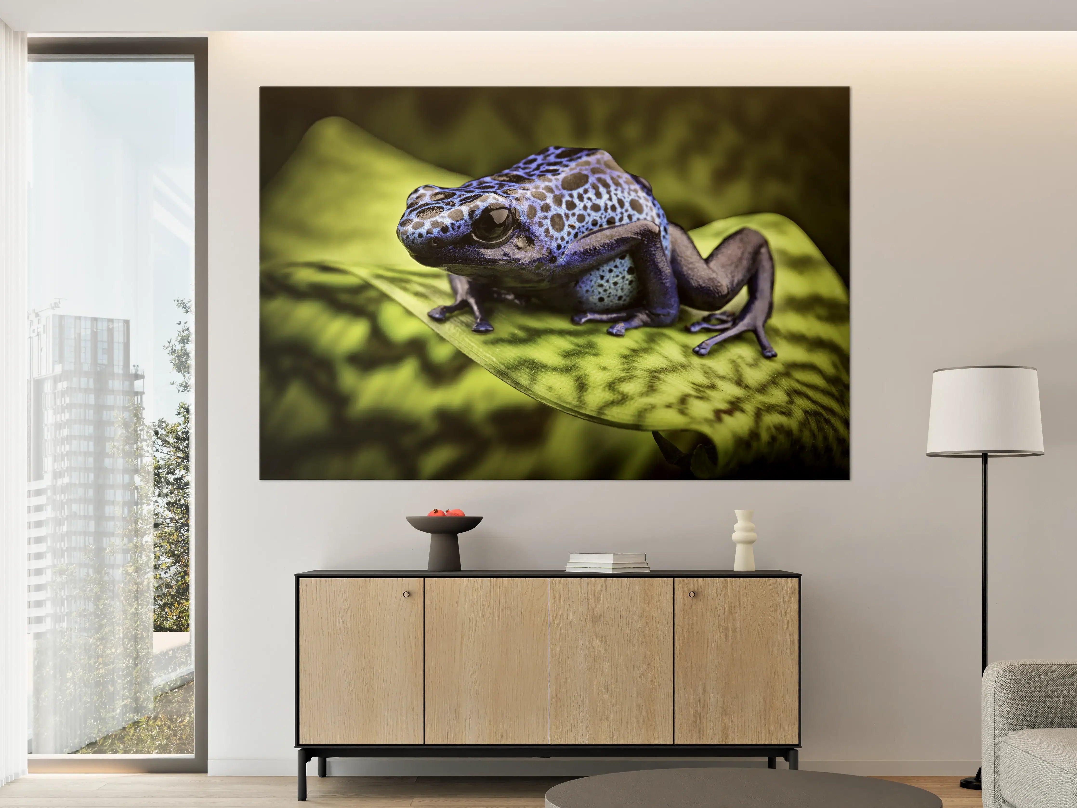 Große Wandbilder - Blauer Pfeilgiftfrosch im Amazonas