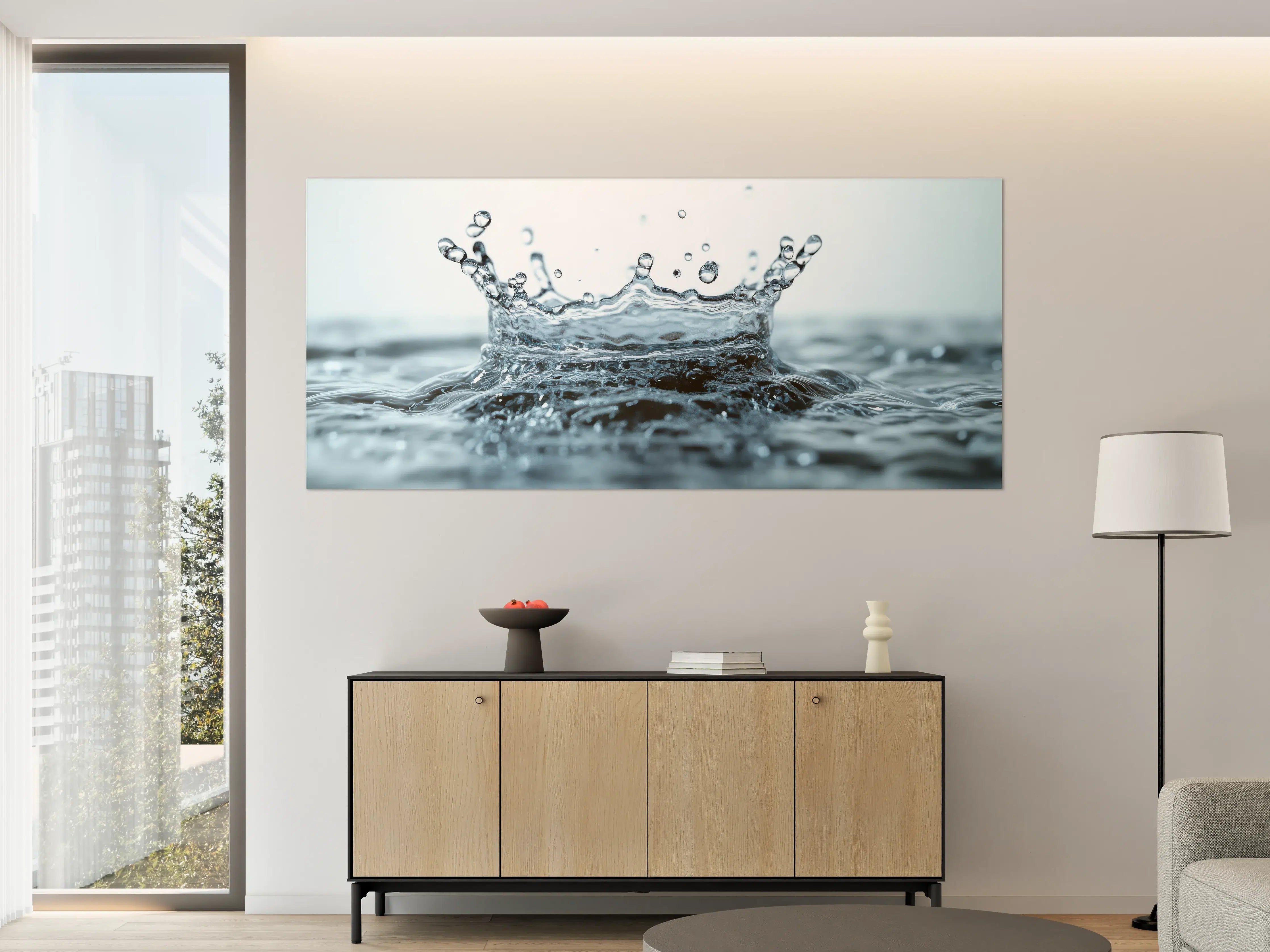 Große Wandbilder - Blauer Wasser-Splash