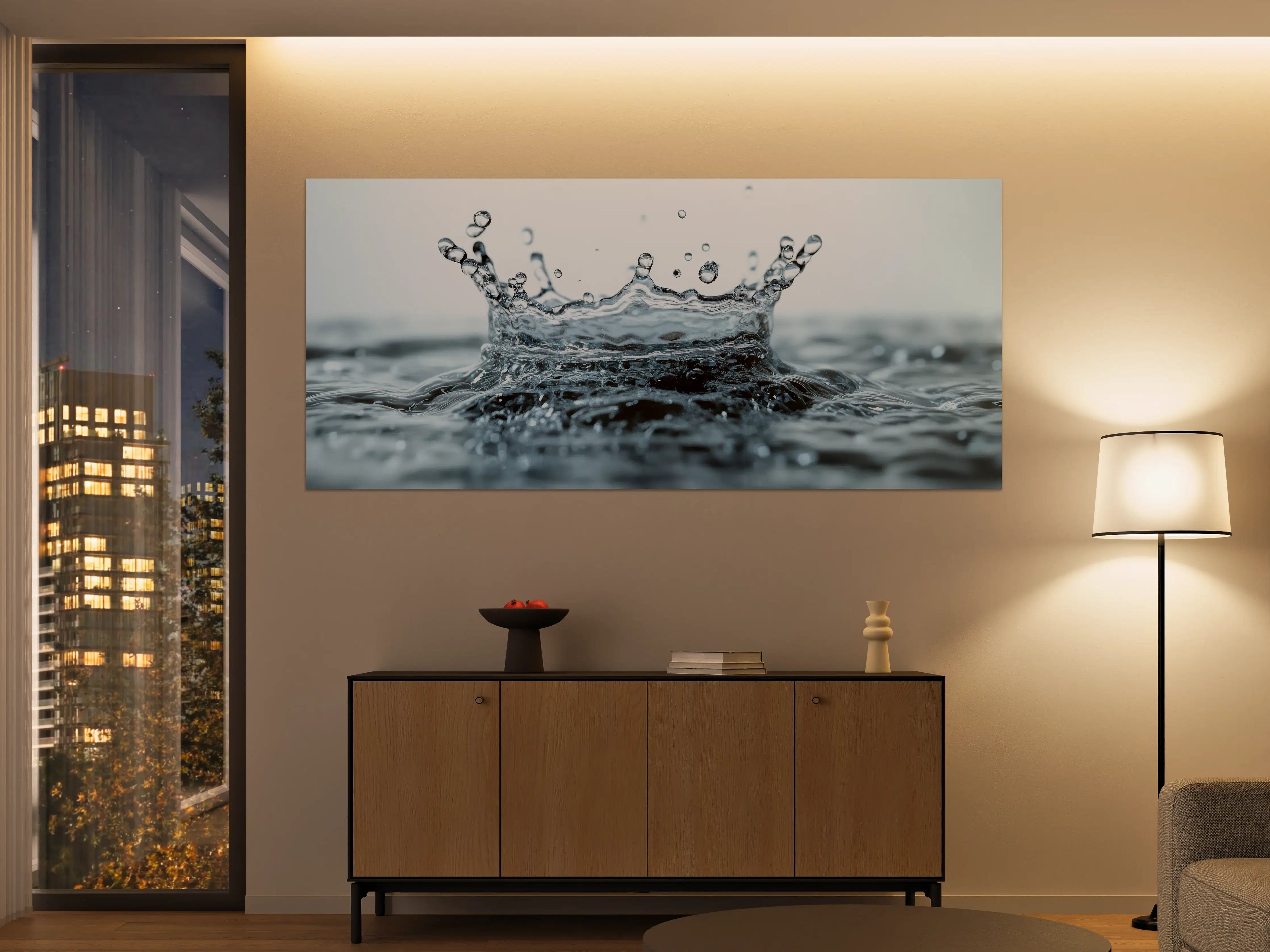 Große Wandbilder - Blauer Wasser-Splash