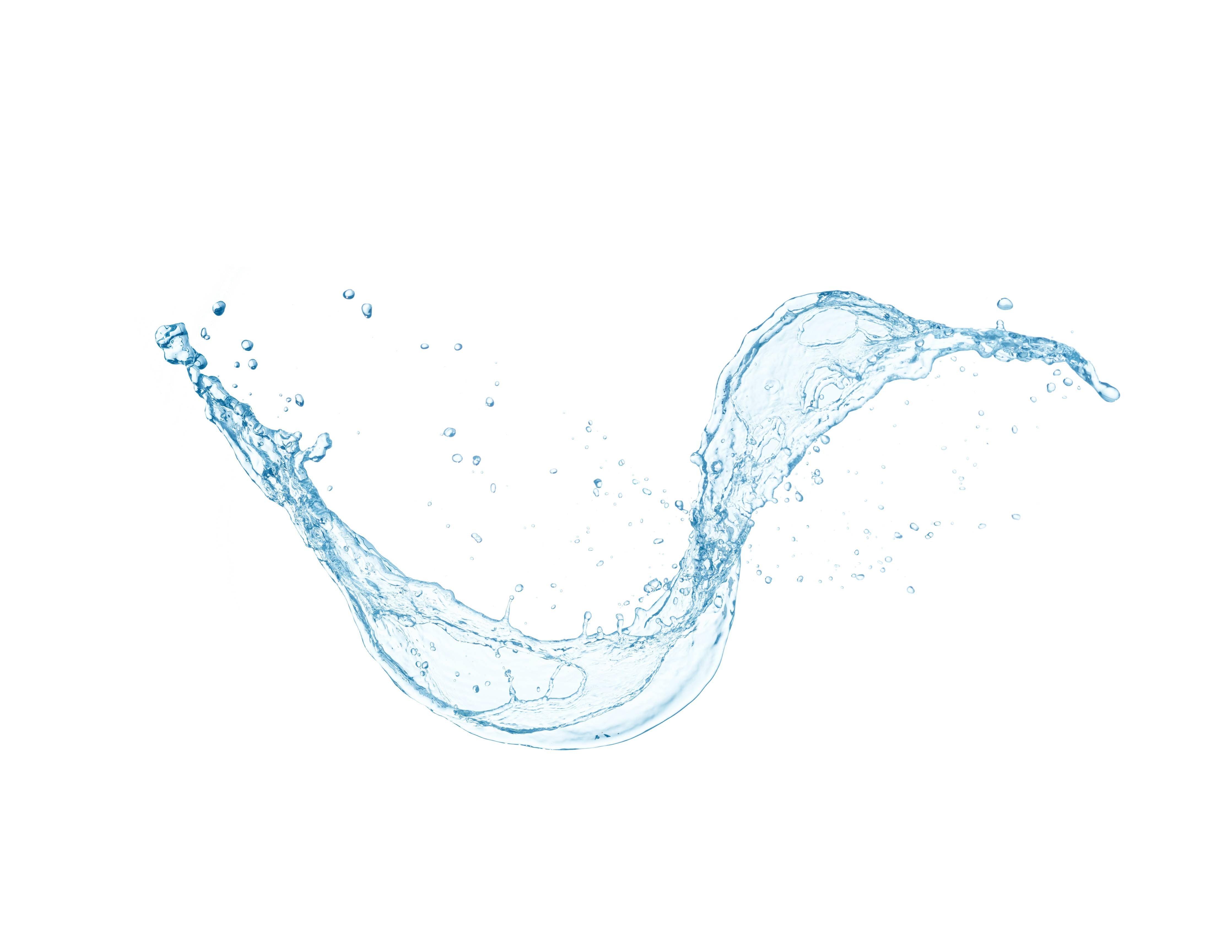 Große Wandbilder-Blauer Wasserspritzer Isoliert