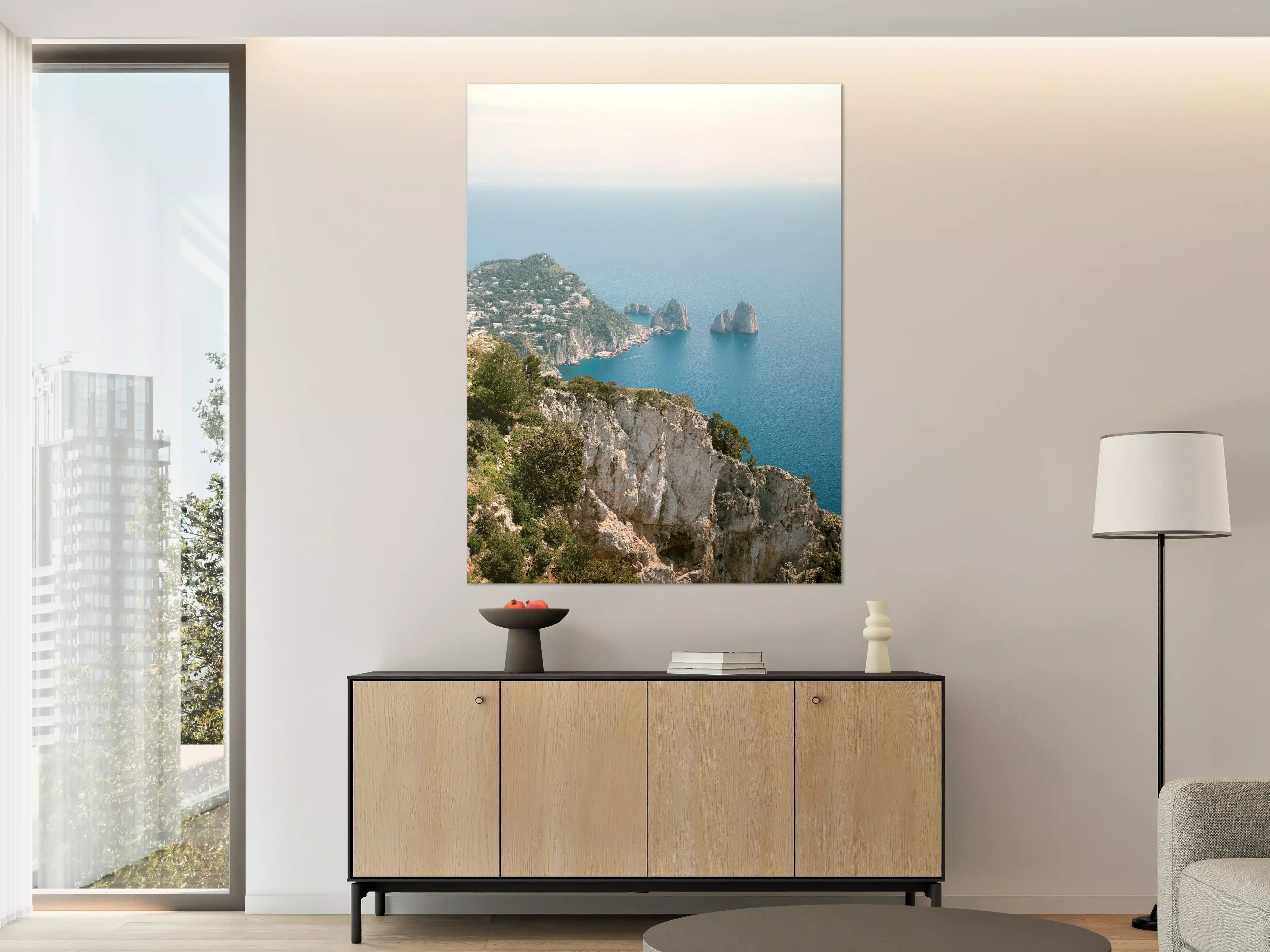 Große Wandbilder - Blaues Meer an Italiens Küste