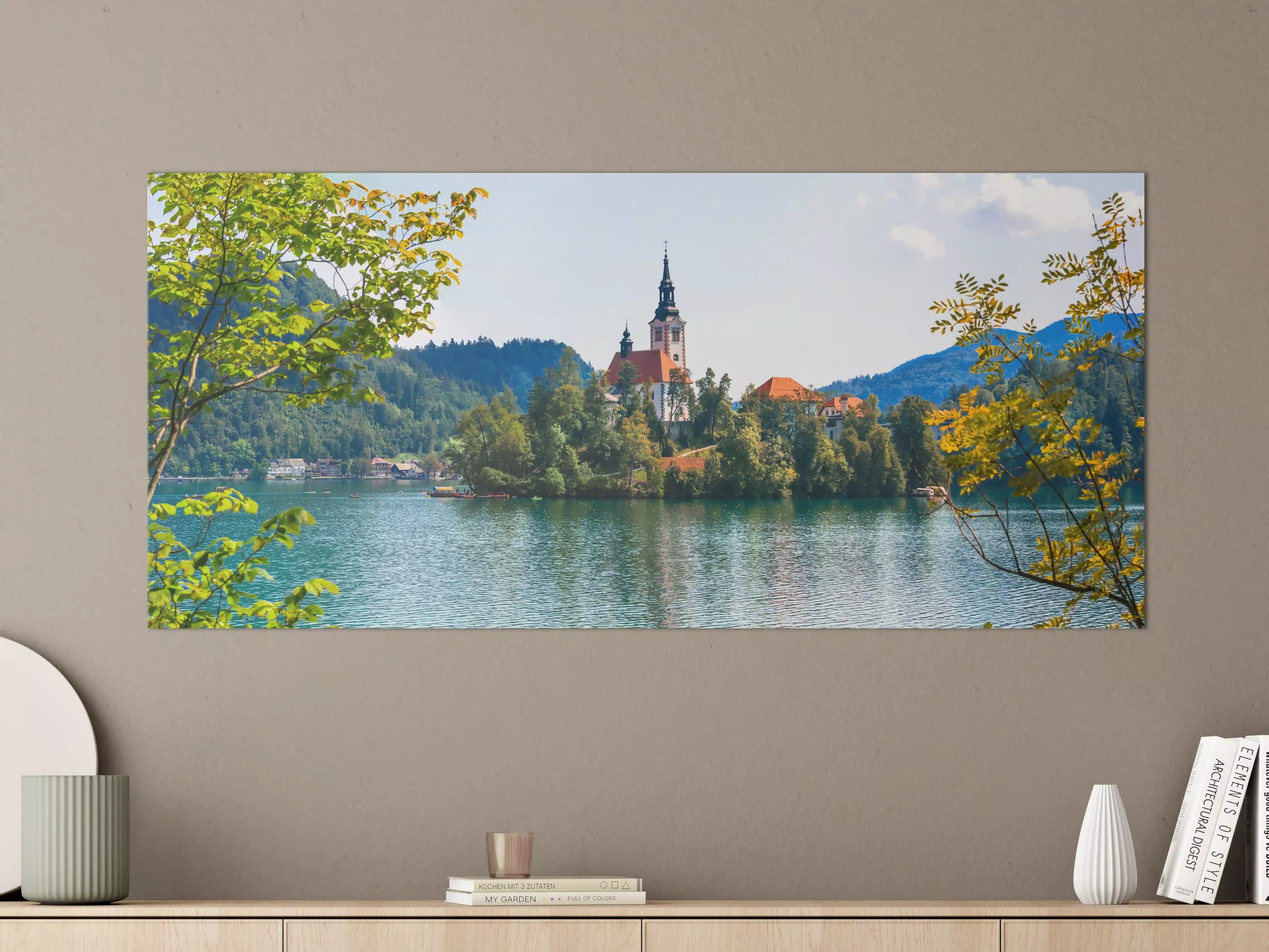 Große Wandbilder - Bleder See in Slowenien 2