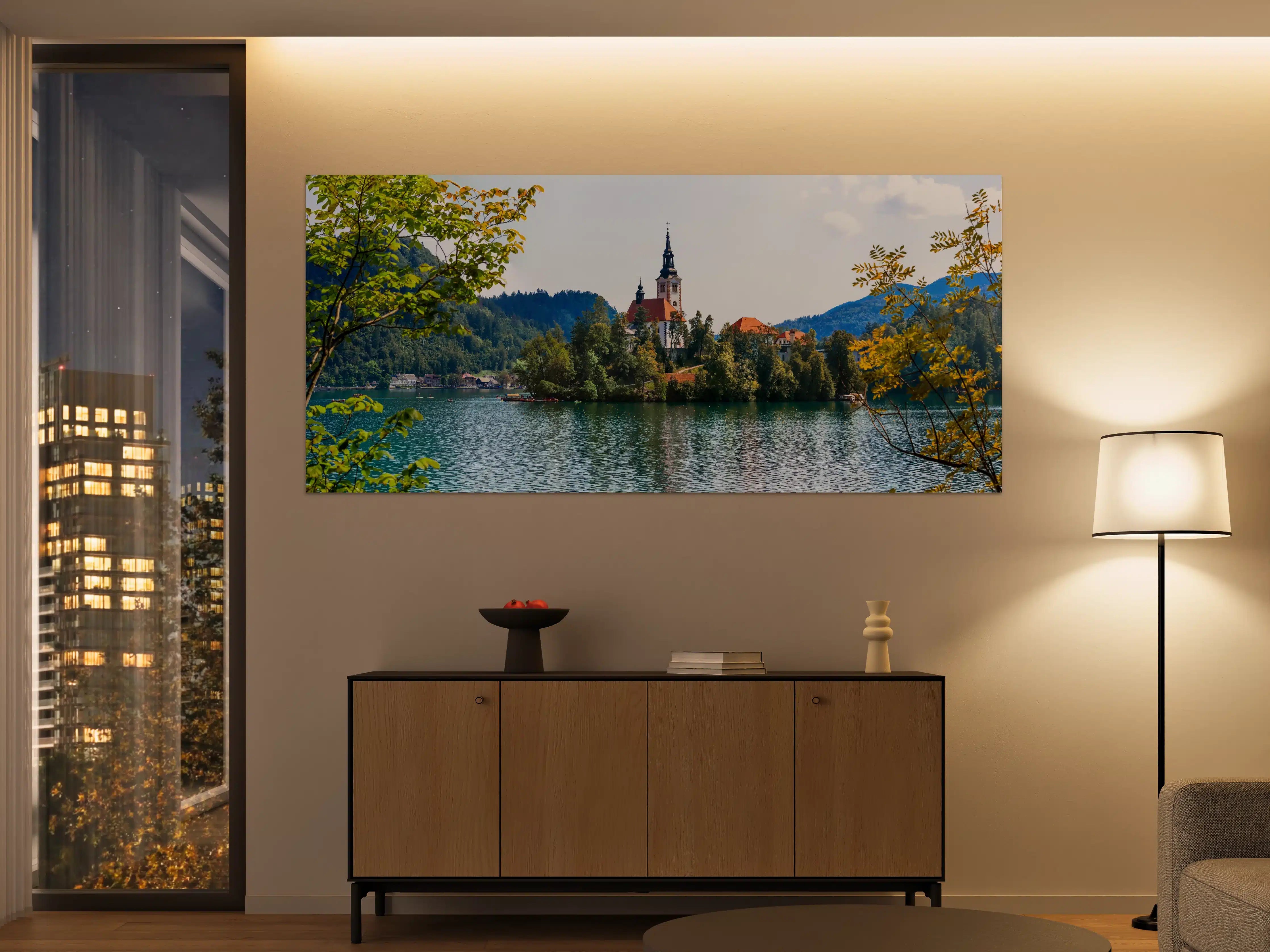 Große Wandbilder - Bleder See in Slowenien 2