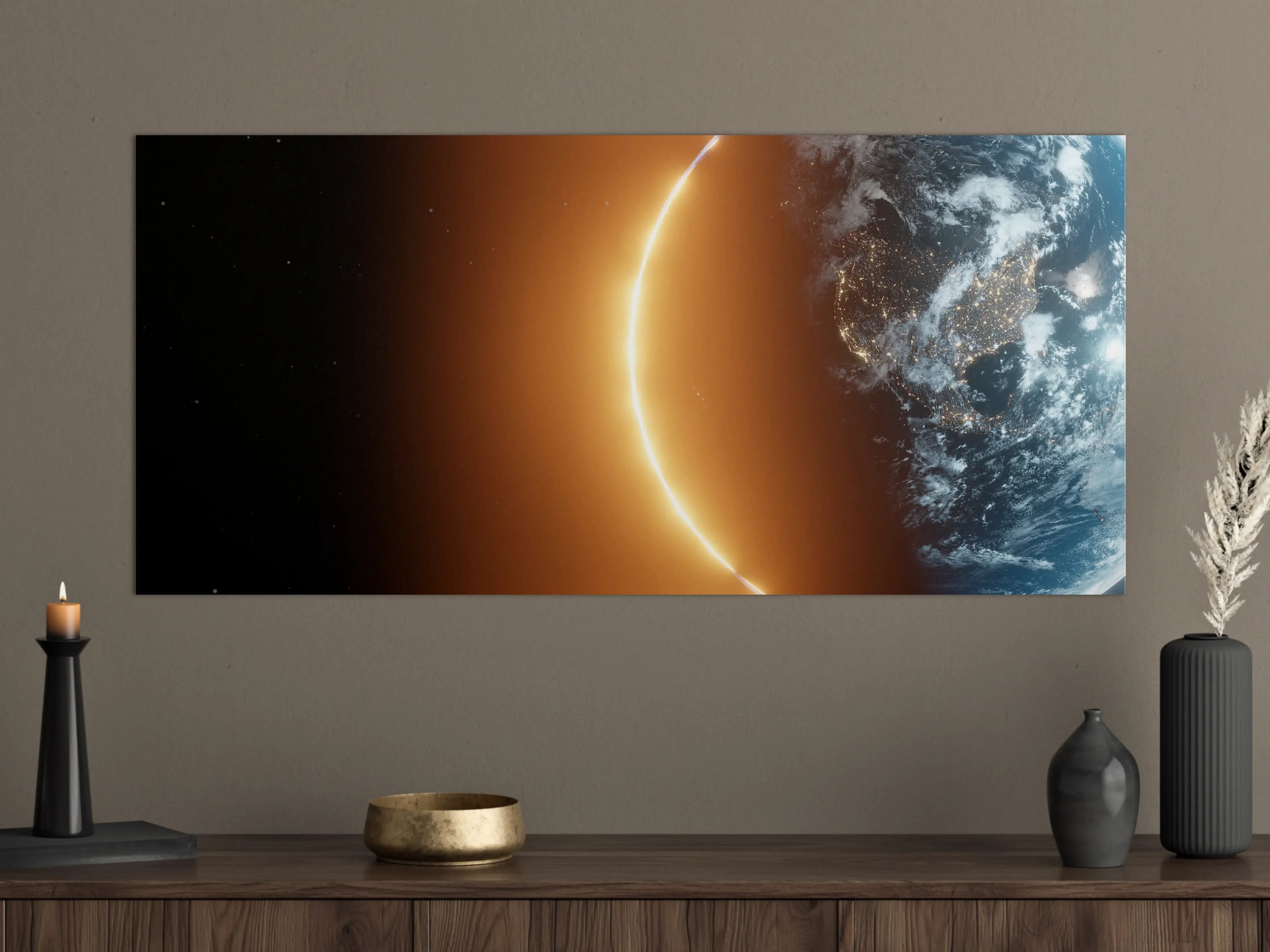 Große Wandbilder - Blick auf Erde - Nacht der USA