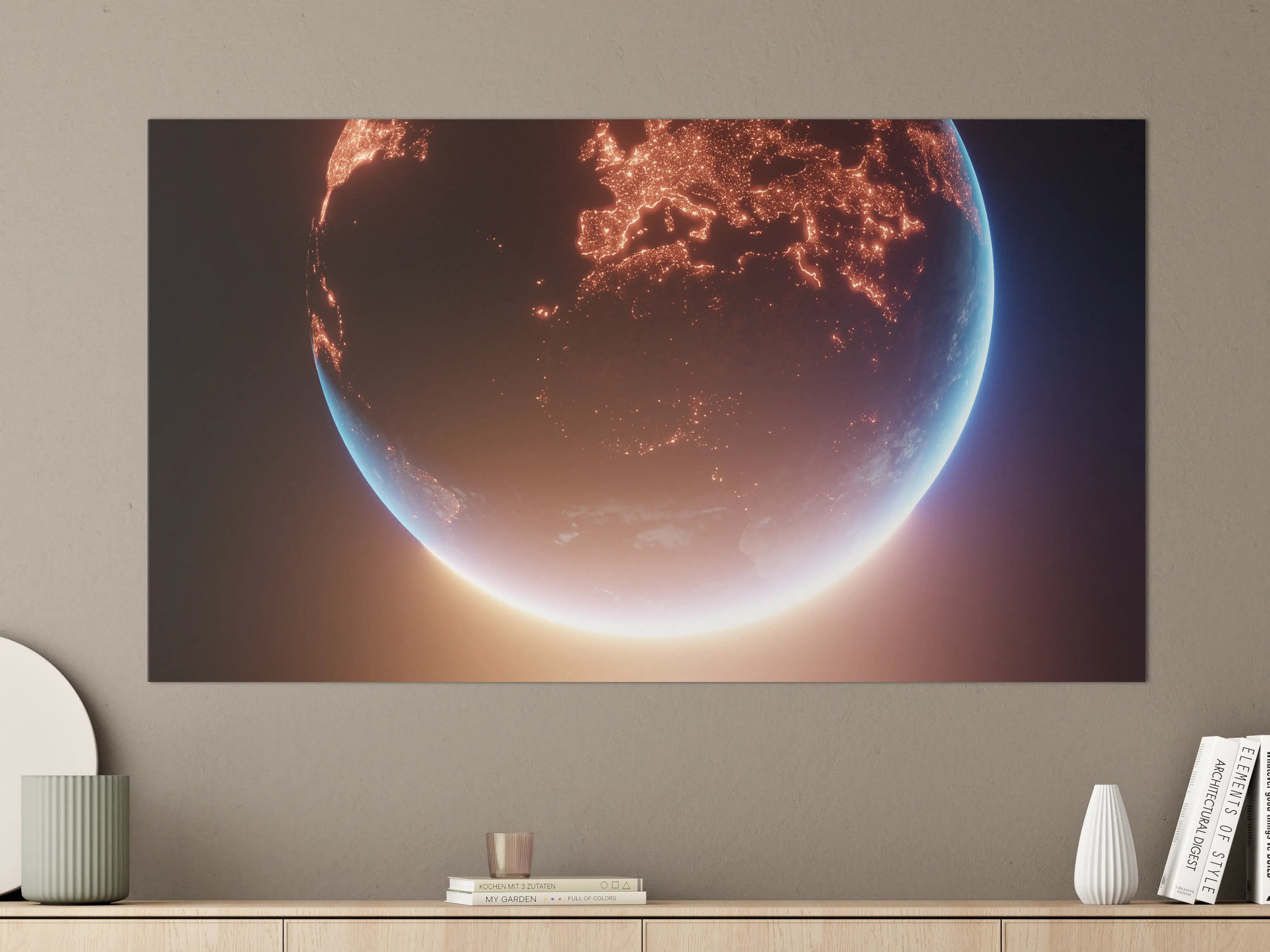 Große Wandbilder - Blick auf Planeten
