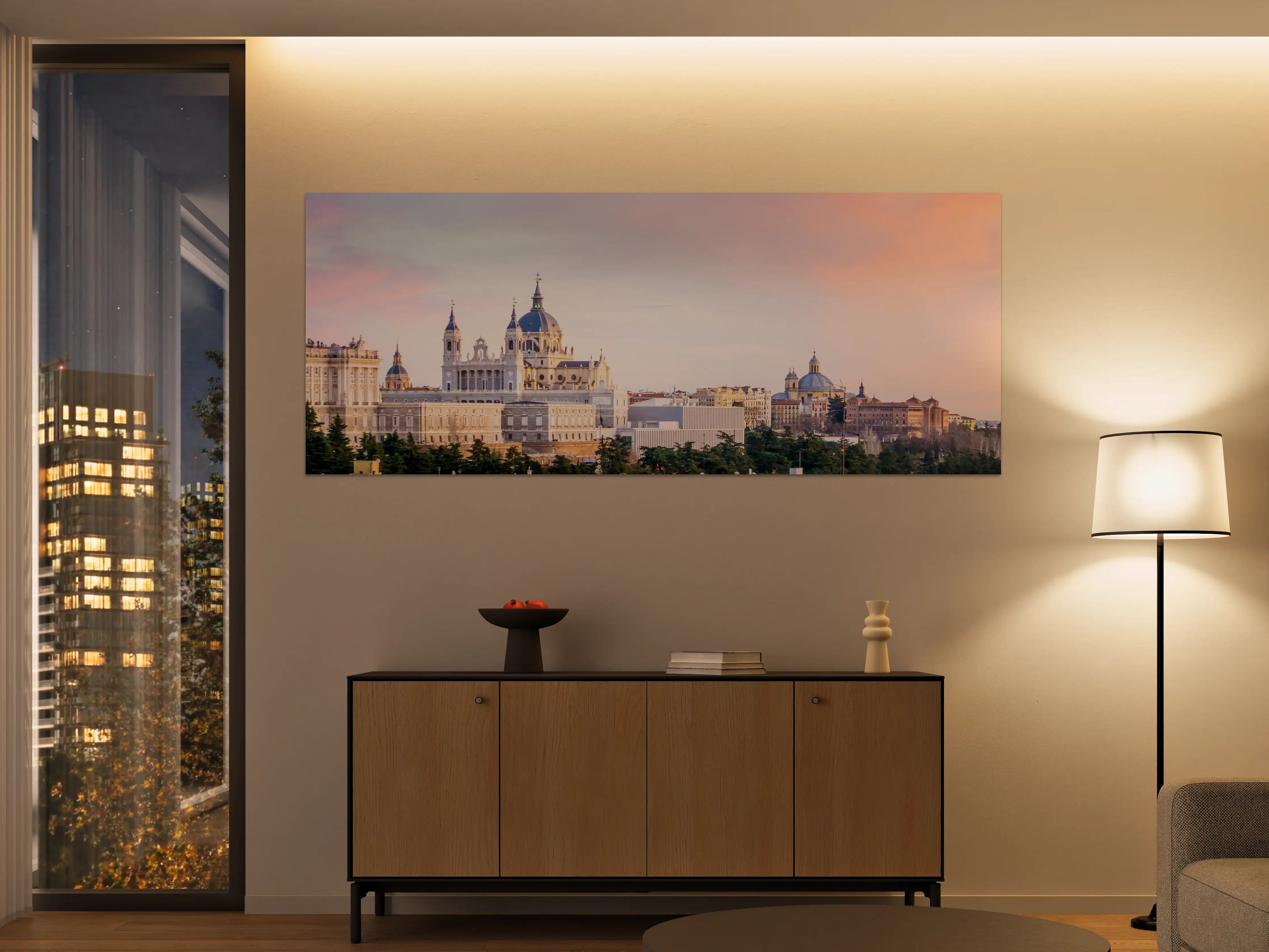 Große Wandbilder - Blick auf den Himmel über Madrid