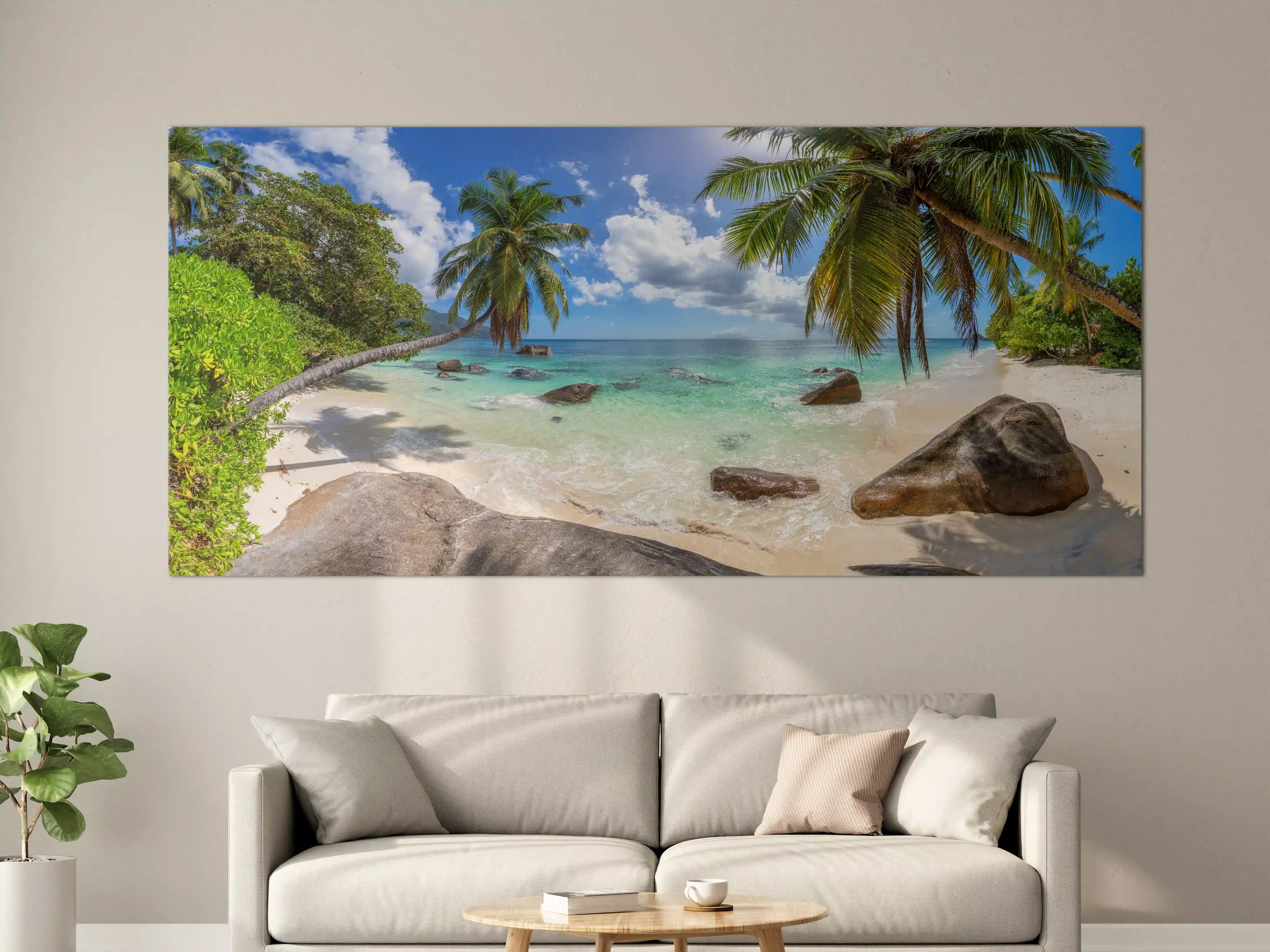 Große Wandbilder - Blick auf den schönen tropischen Strand