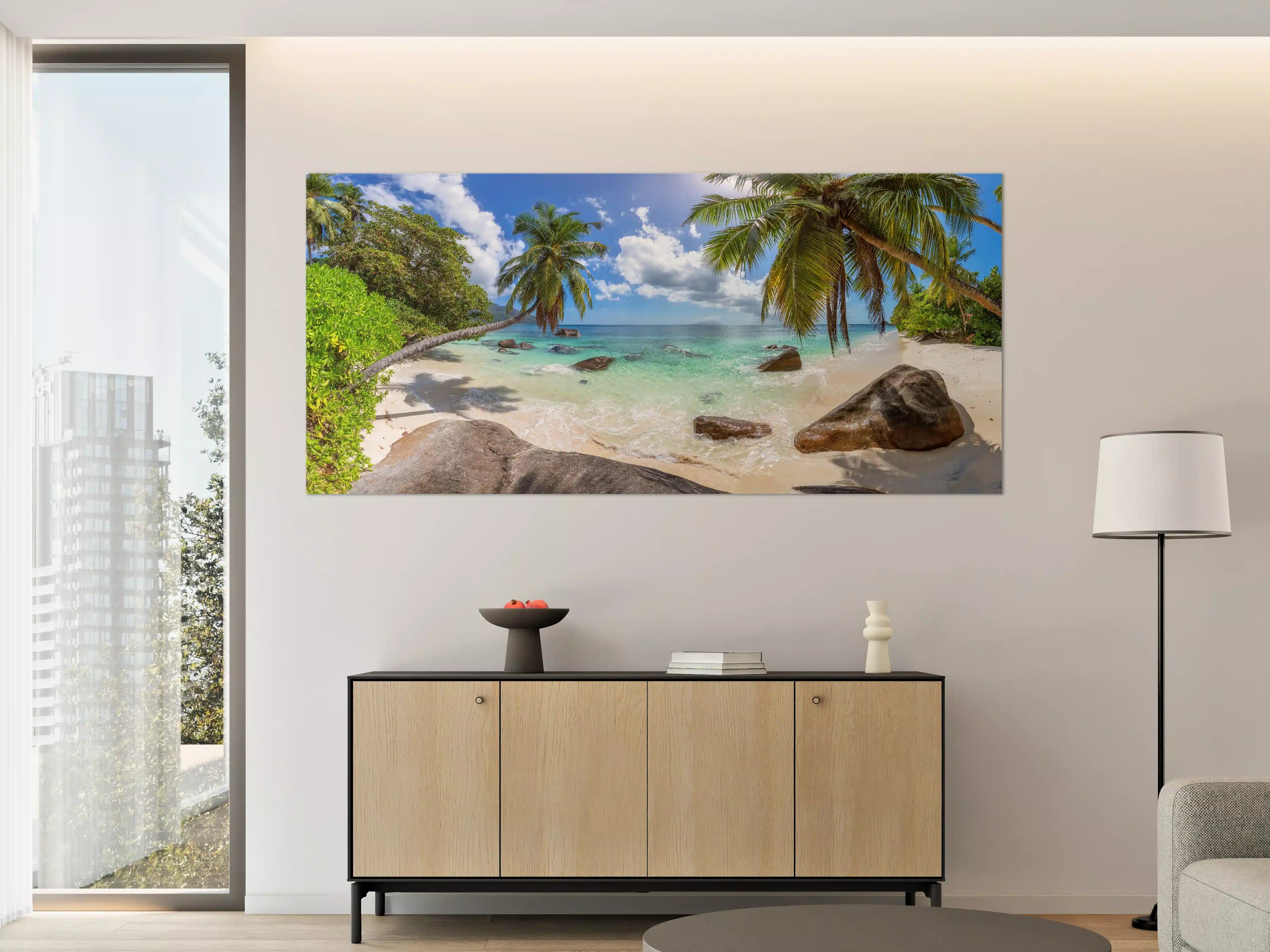 Große Wandbilder - Blick auf den schönen tropischen Strand