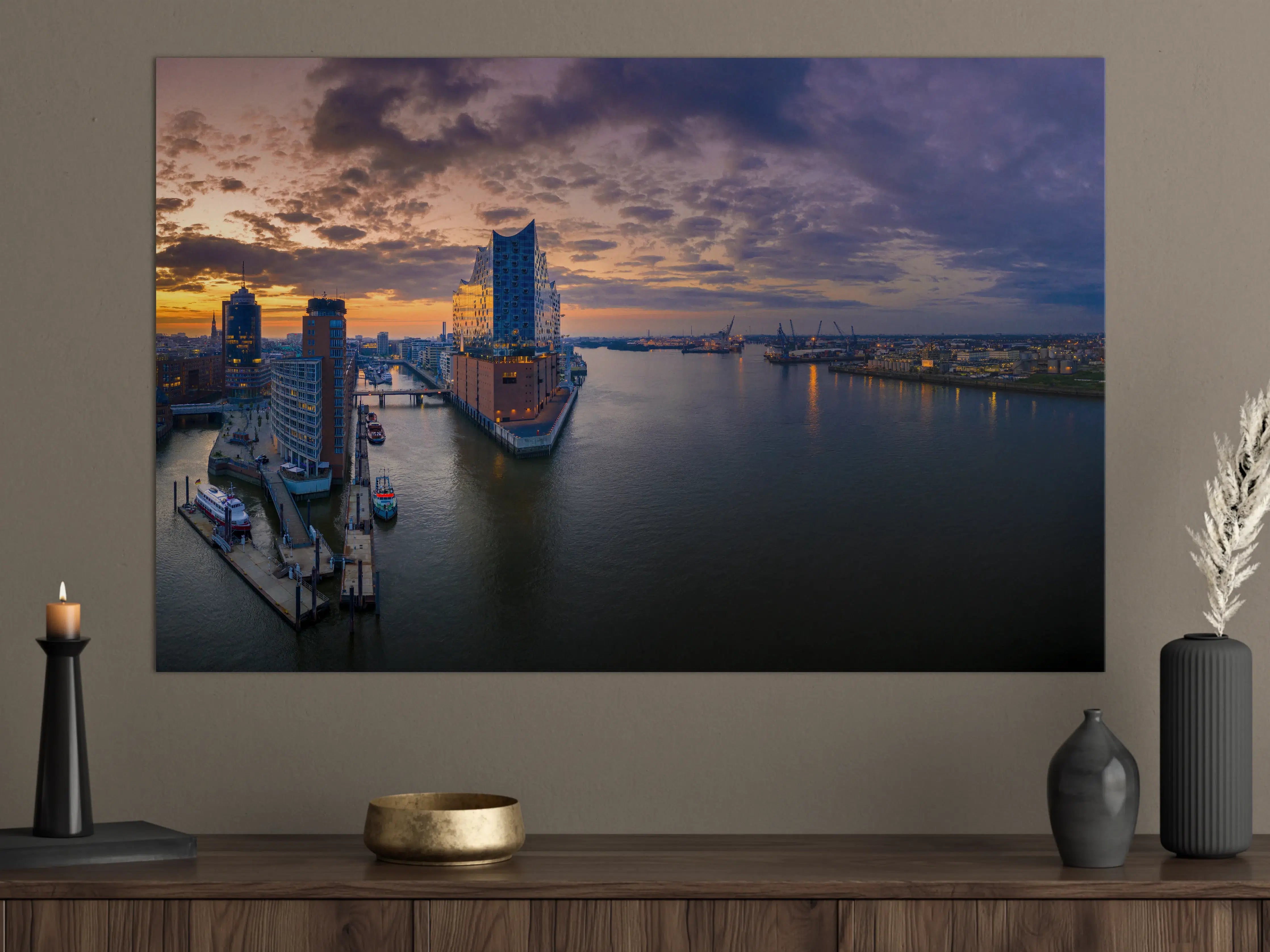 Große Wandbilder - Blick auf die Elbphilharmonie - Hamburg