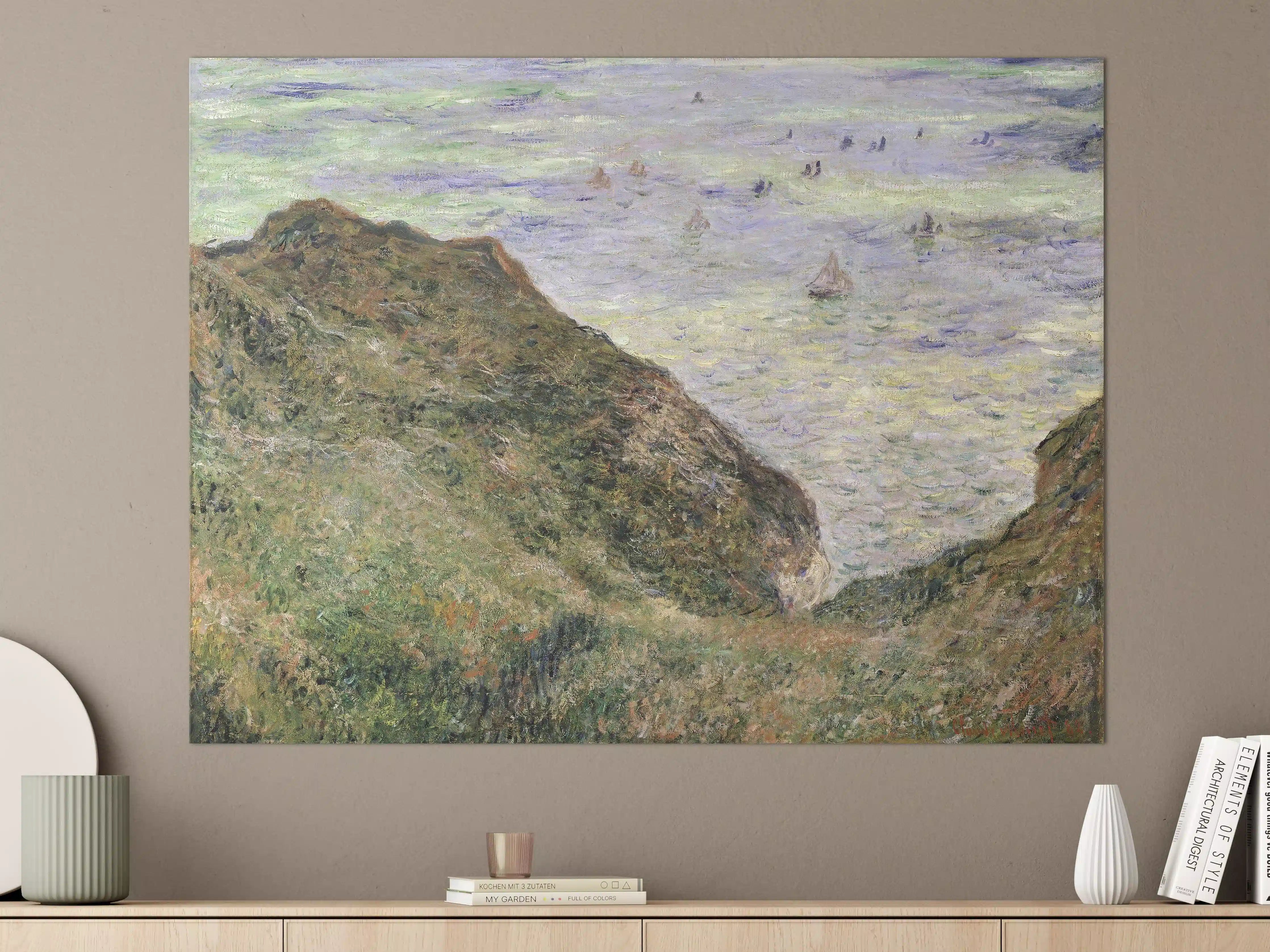 Große Wandbilder - Blick auf die Küste mit Wasser und Felsen