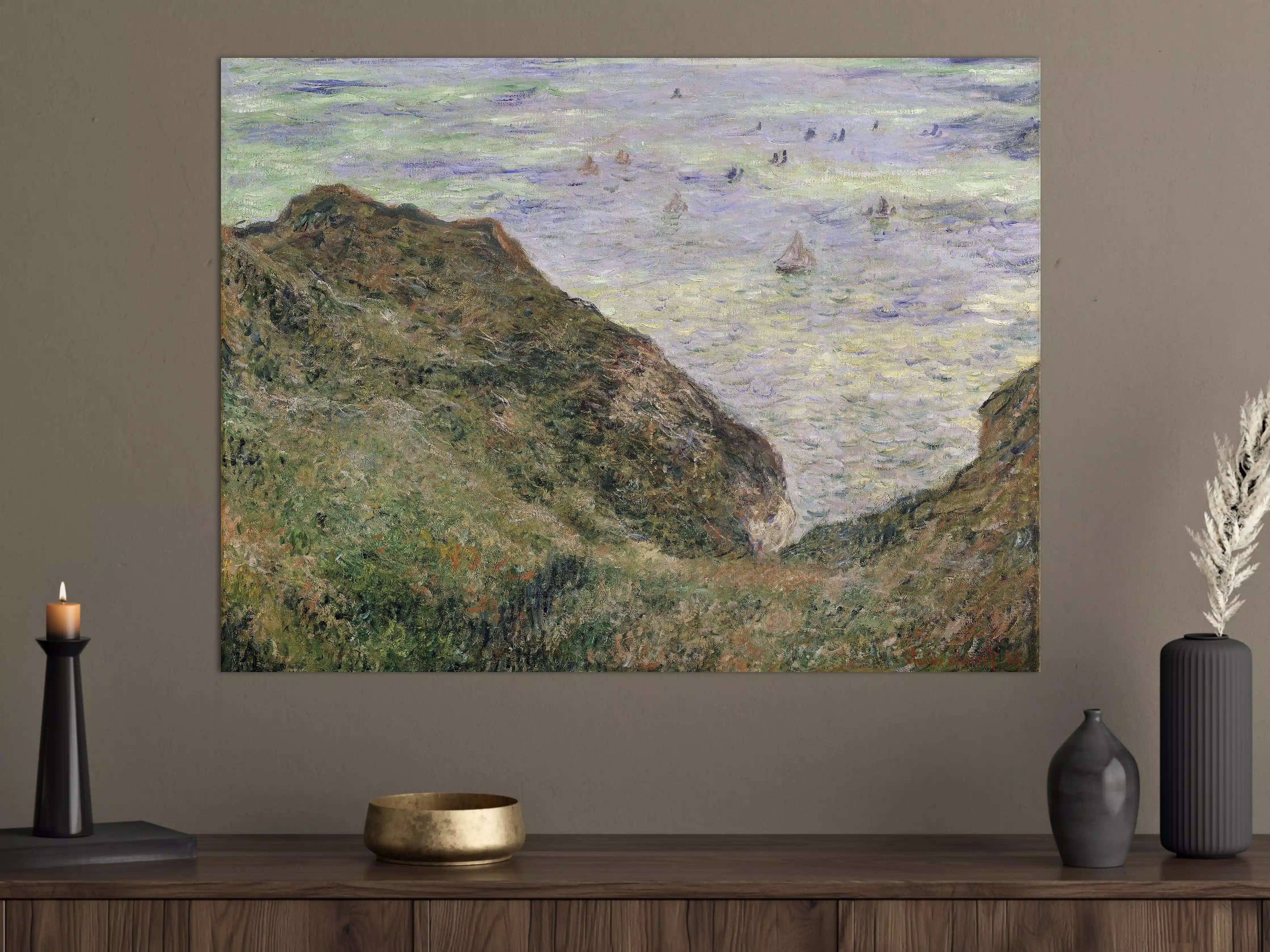 Große Wandbilder - Blick auf die Küste mit Wasser und Felsen
