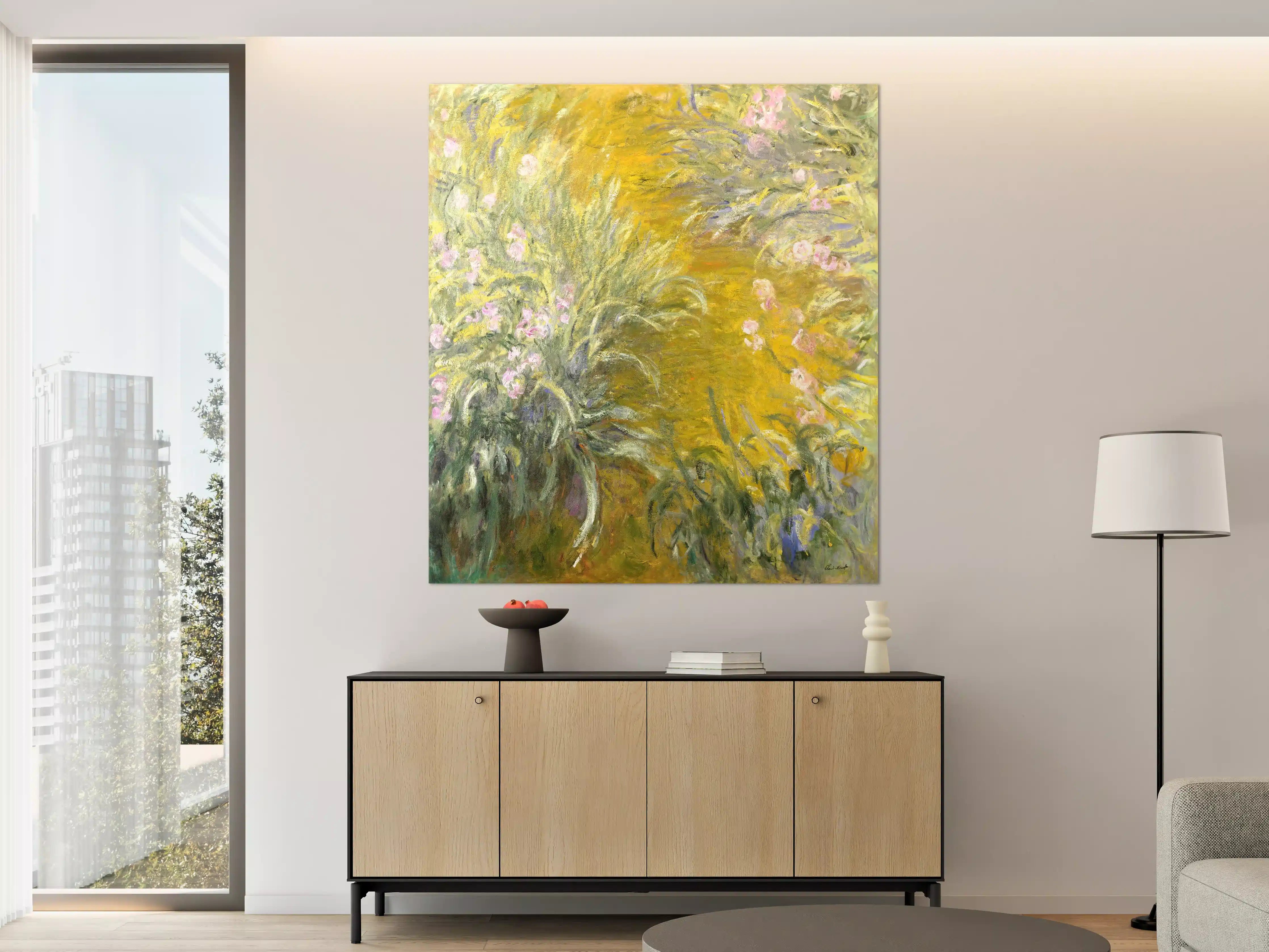 Große Wandbilder - Blumen im impressionistischen Stil