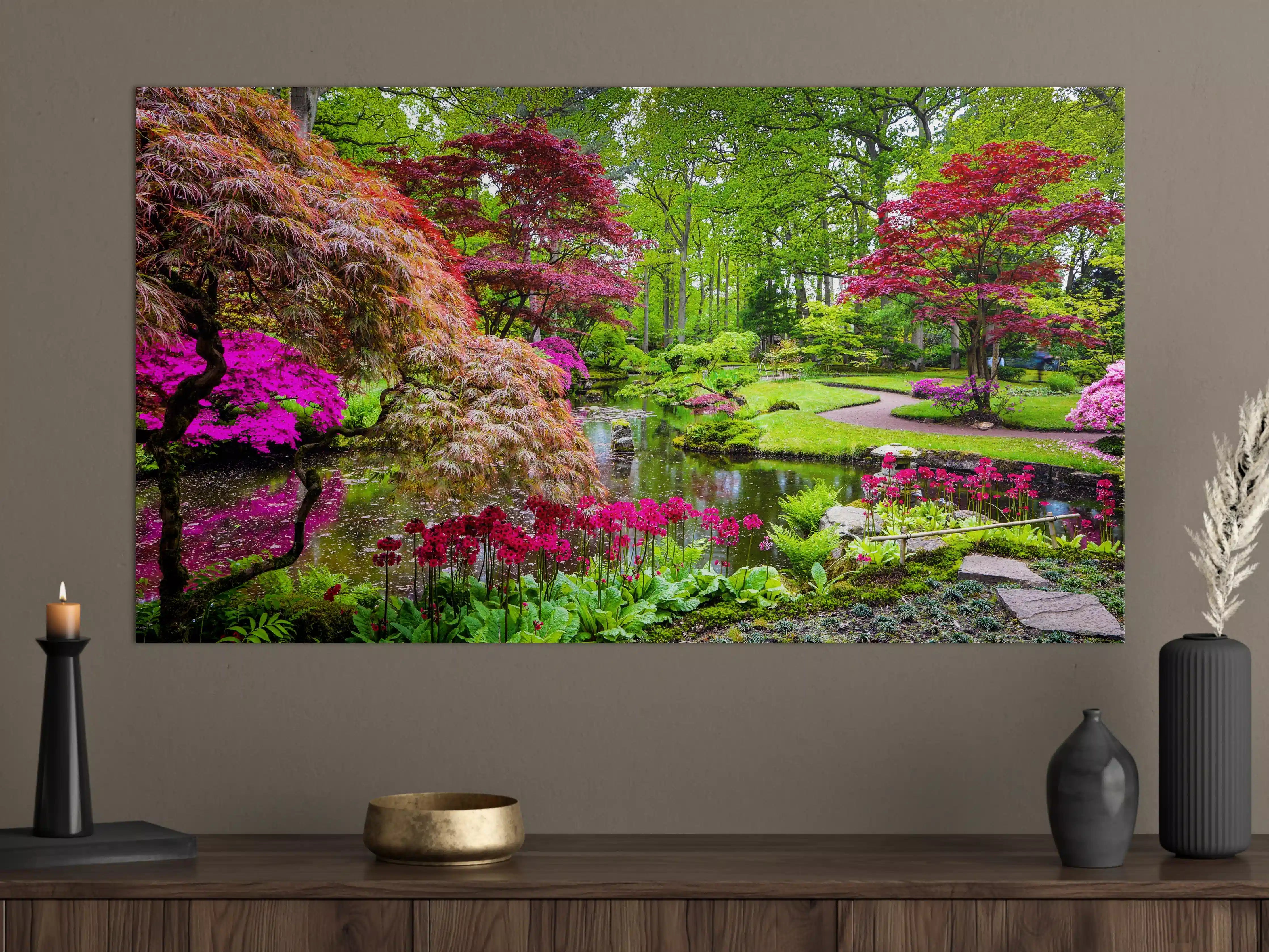 Große Wandbilder - Blumenpracht in bunten Gartenfarben