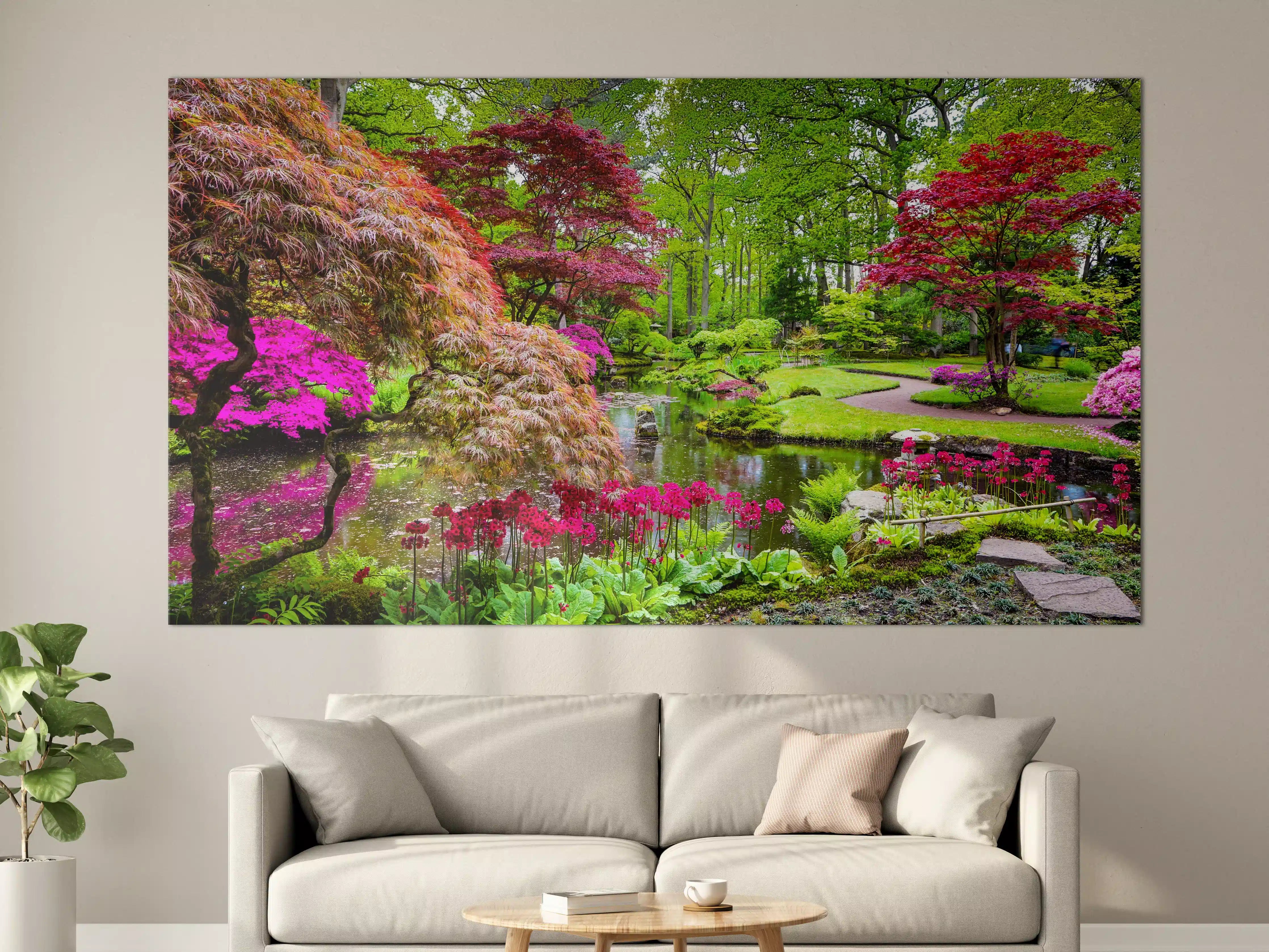 Große Wandbilder - Blumenpracht in bunten Gartenfarben