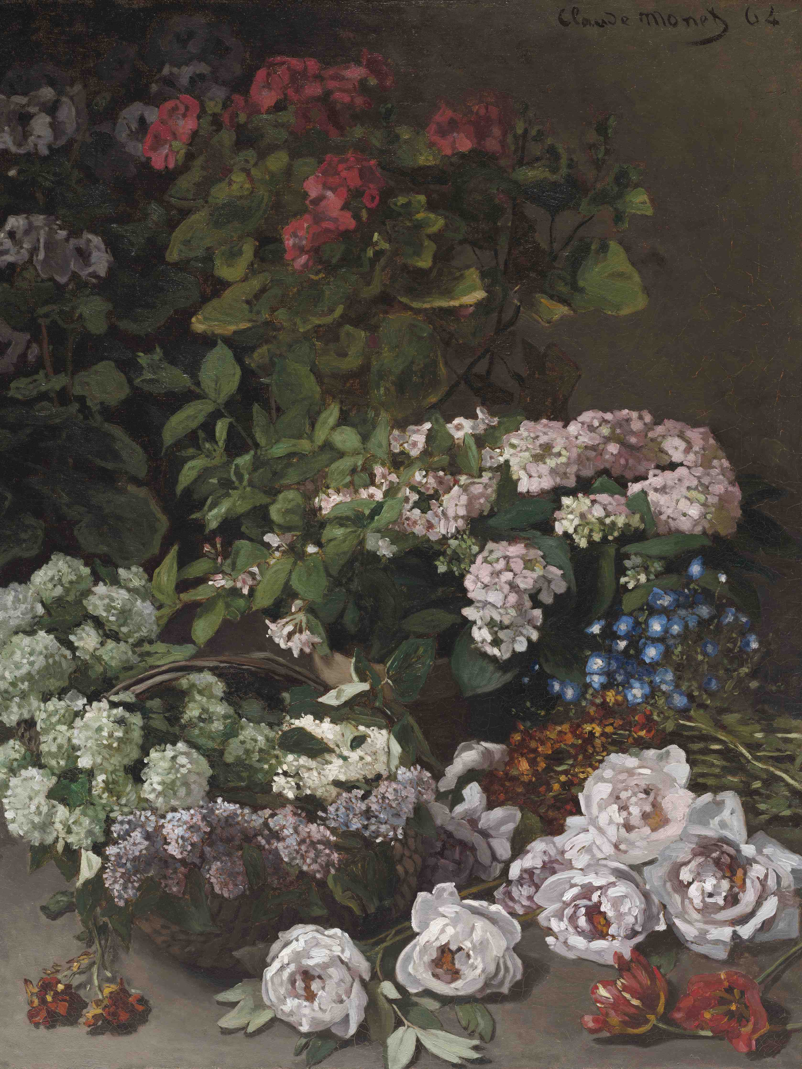 Große Wandbilder-Blumenpracht in zarten Farben
