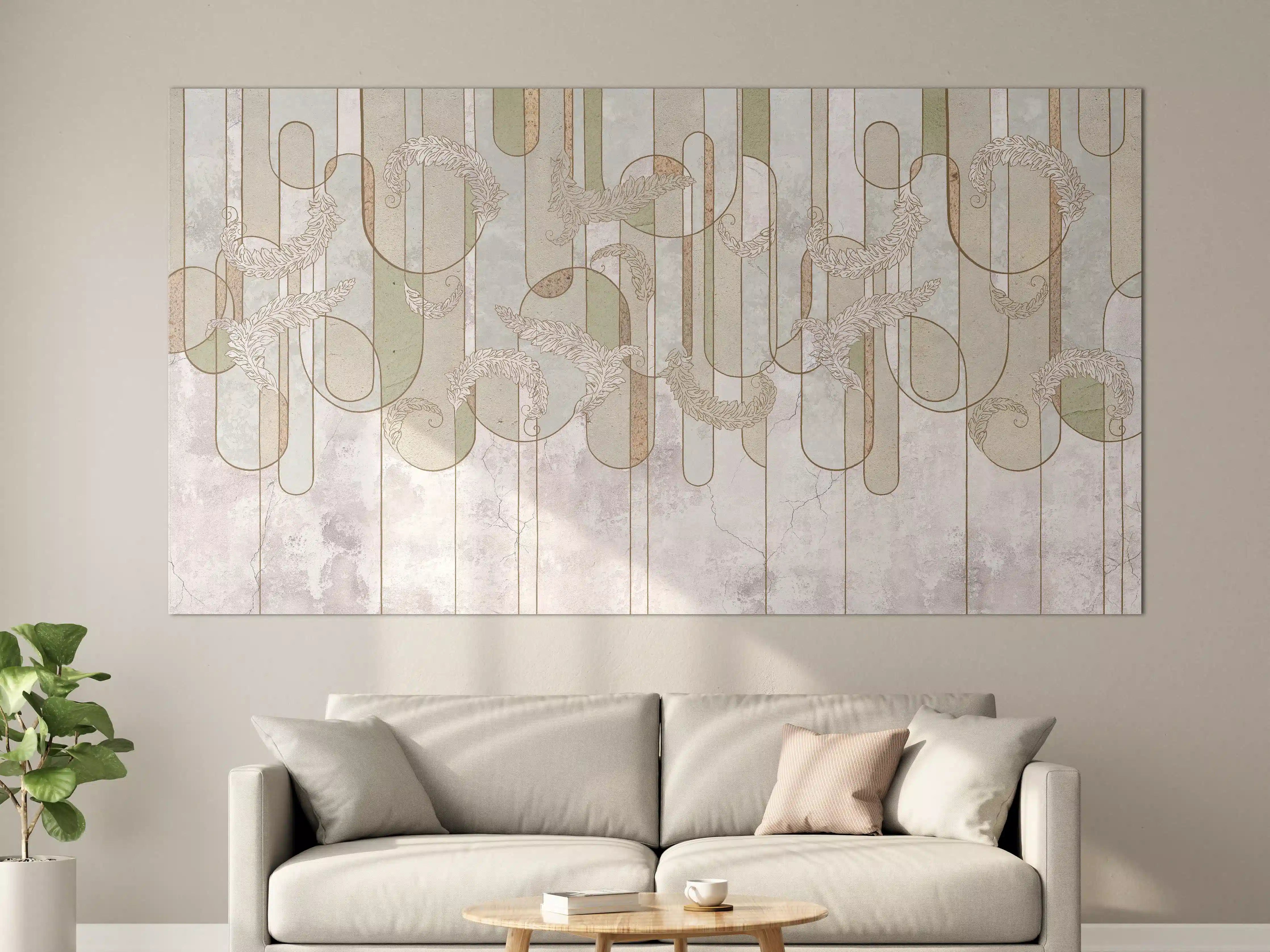 Große Wandbilder - Blumiges Loft Design