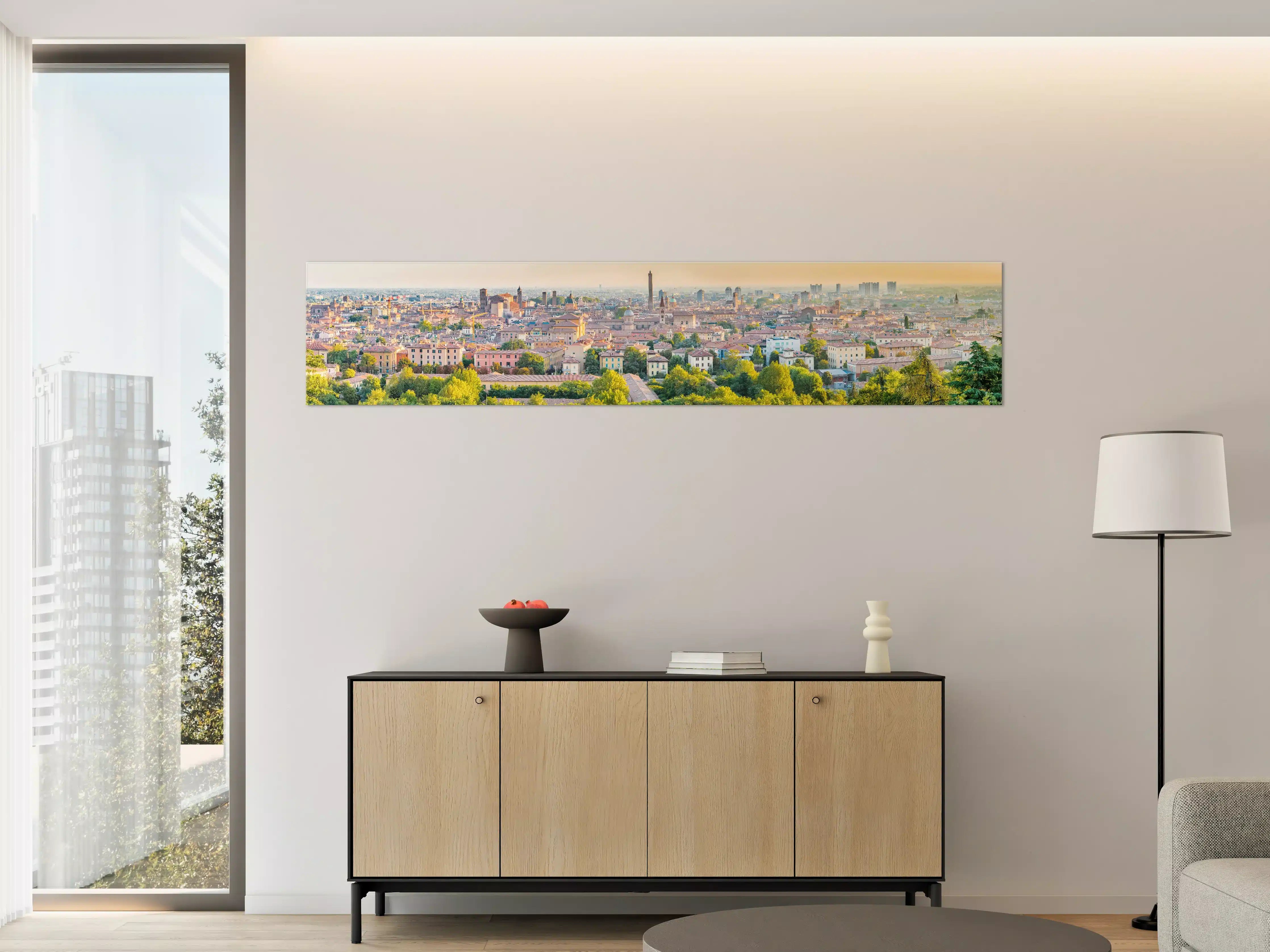 Große Wandbilder - Bologna Dämmerung Dachlandschaft